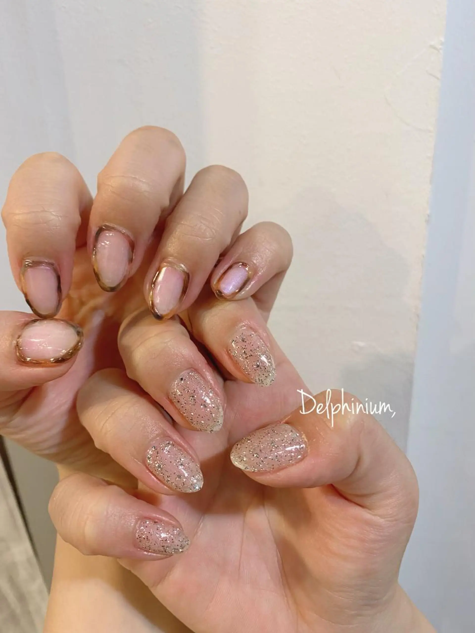 ネイル べっ甲ネイル ハンドネイル 岡本 友恵のネイルデザイン