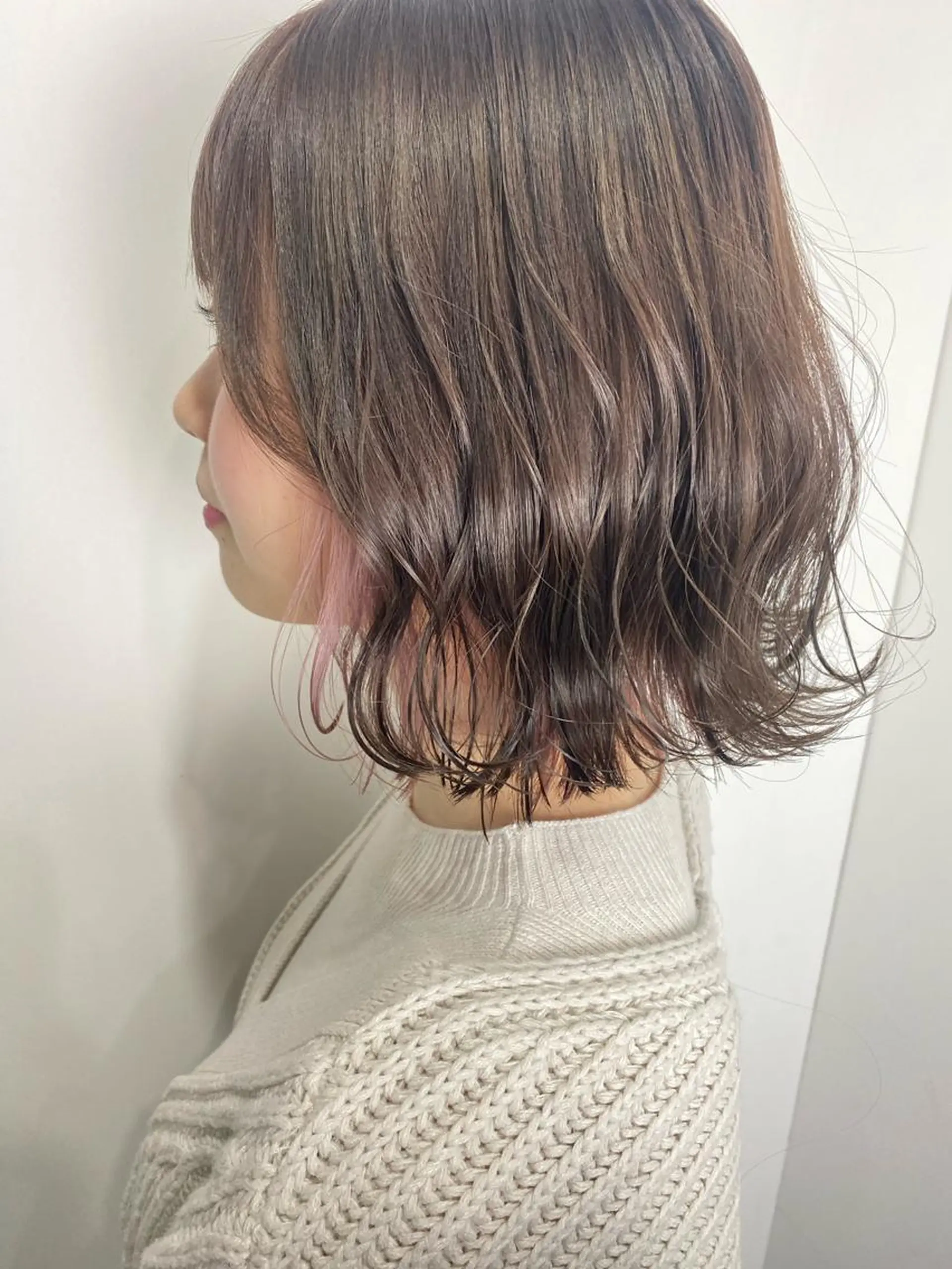 ミディアム ヘアカラー ❄️高木 里歩❄️のヘアスタイル