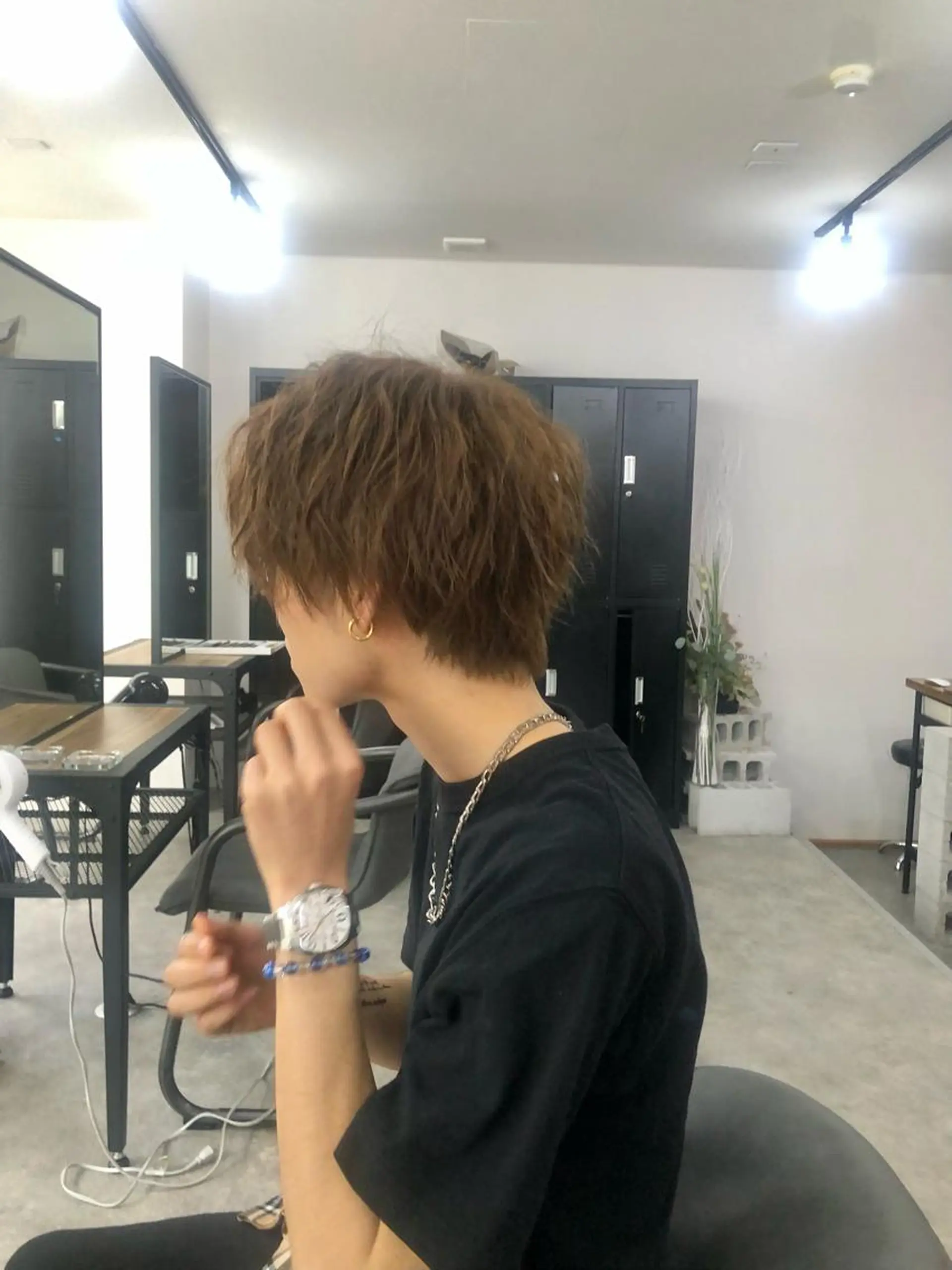 ショート カラー パーマ ヘアアレンジ メンズ キッズ ネイル マツエク・マツパ メンズバレイヤージュ メンズブリーチ メンズハイライト メンズインナーカラー メンズ韓国風 eir心斎橋店所属・エビスザキレン／メン ズ／心斎橋🌳のヘアスタイル