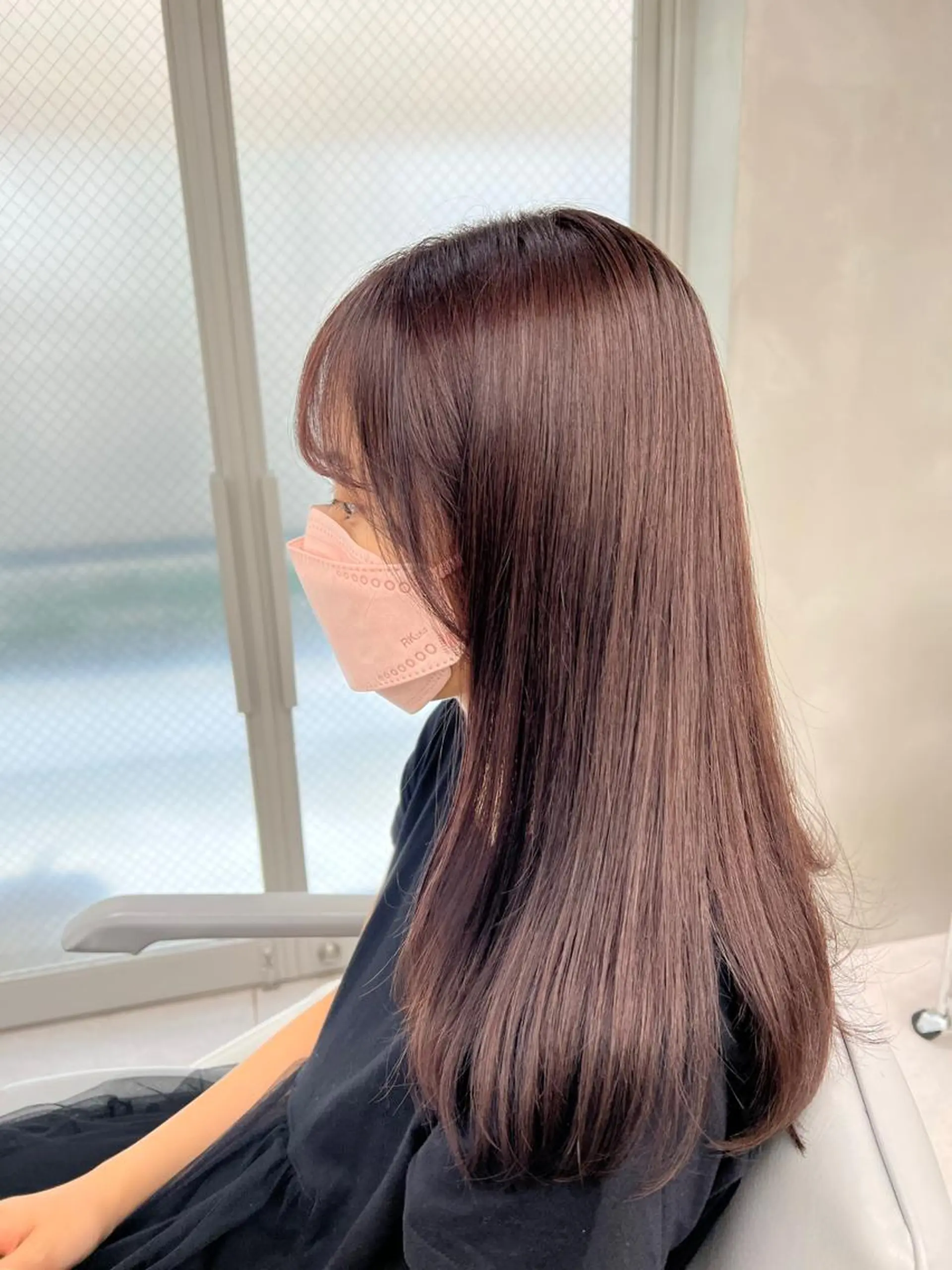 セミロング カラー ヘアカラー トリートメント 【くせ毛さんのお悩み 解決🍀】栗橋のヘアスタイル