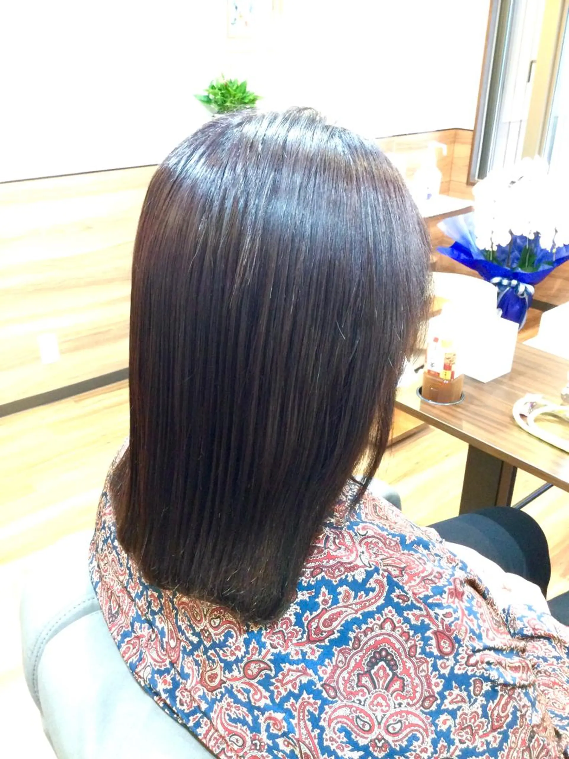 ミディアム カラー ピンクカラー Annon プライベートサロンのヘアスタイル