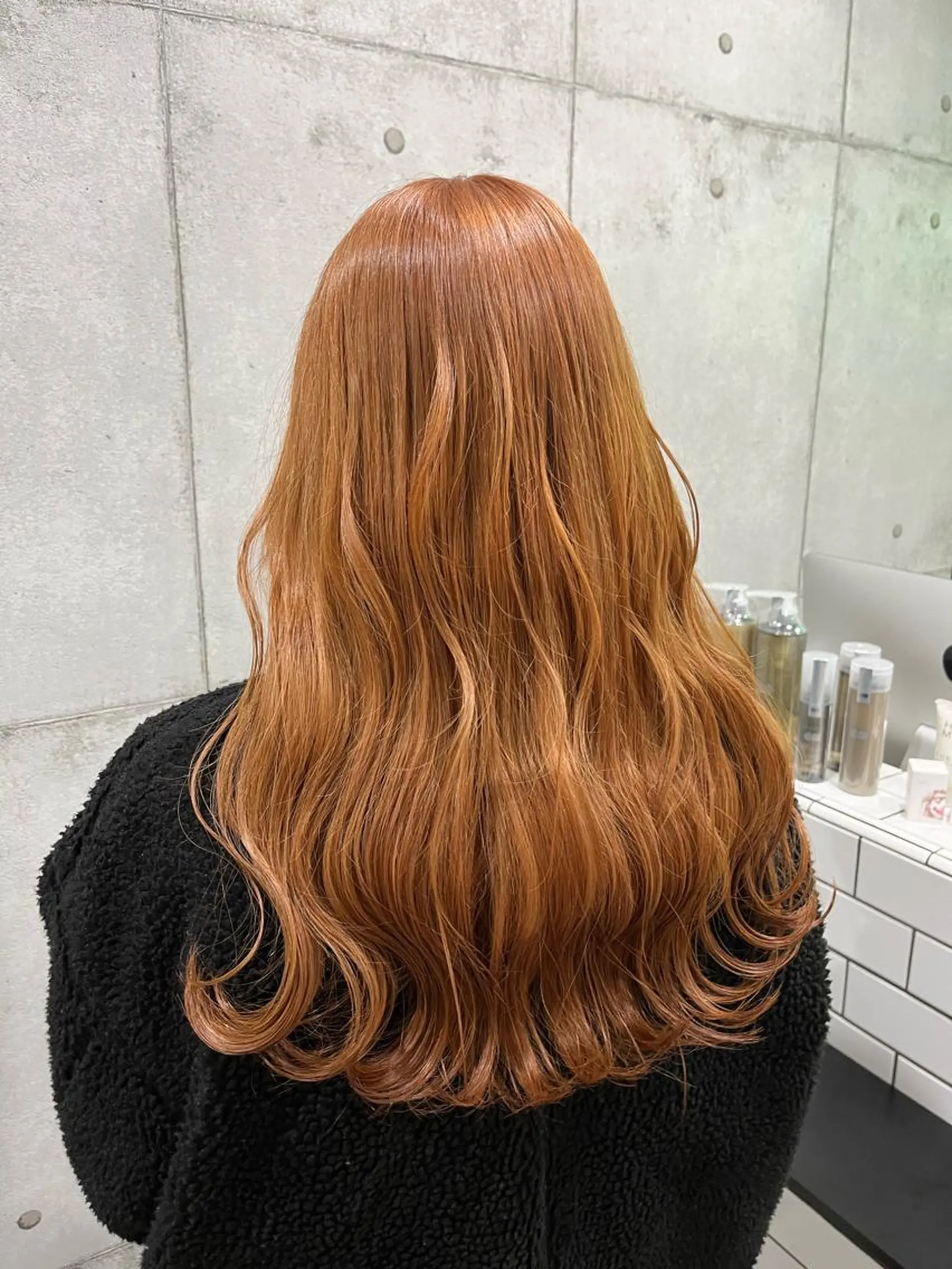 ロング カラー ヘアカラー トリートメント ヘアセット newi赤羽 HINATAのヘアスタイル