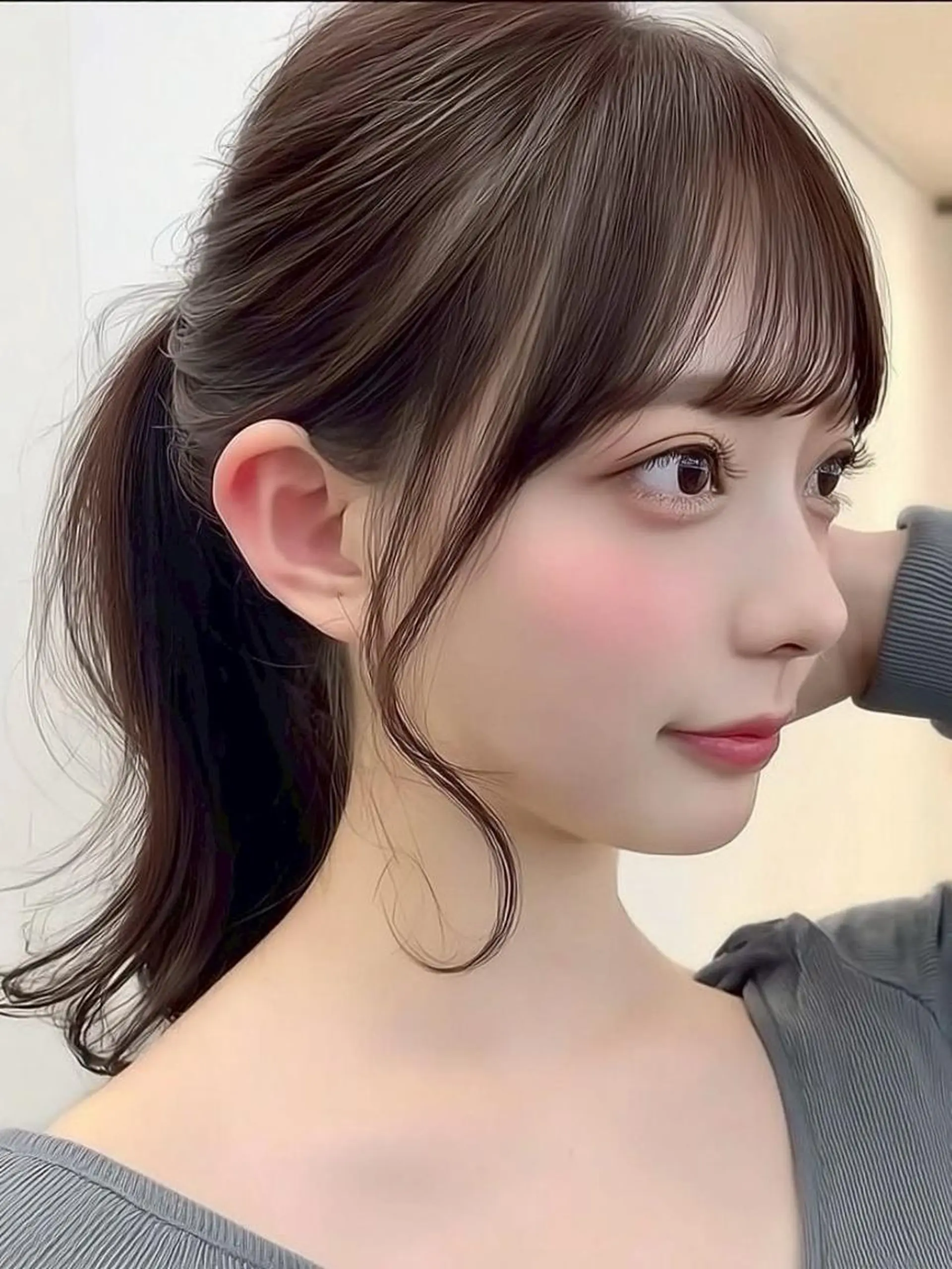 ロング ヘアアレンジ 髪質改善 韓国風ヘア レイヤーカット 似合わせカット シースルーバング カット ヘアカラー Ayumu🦊 /京都/西院のヘアスタイル