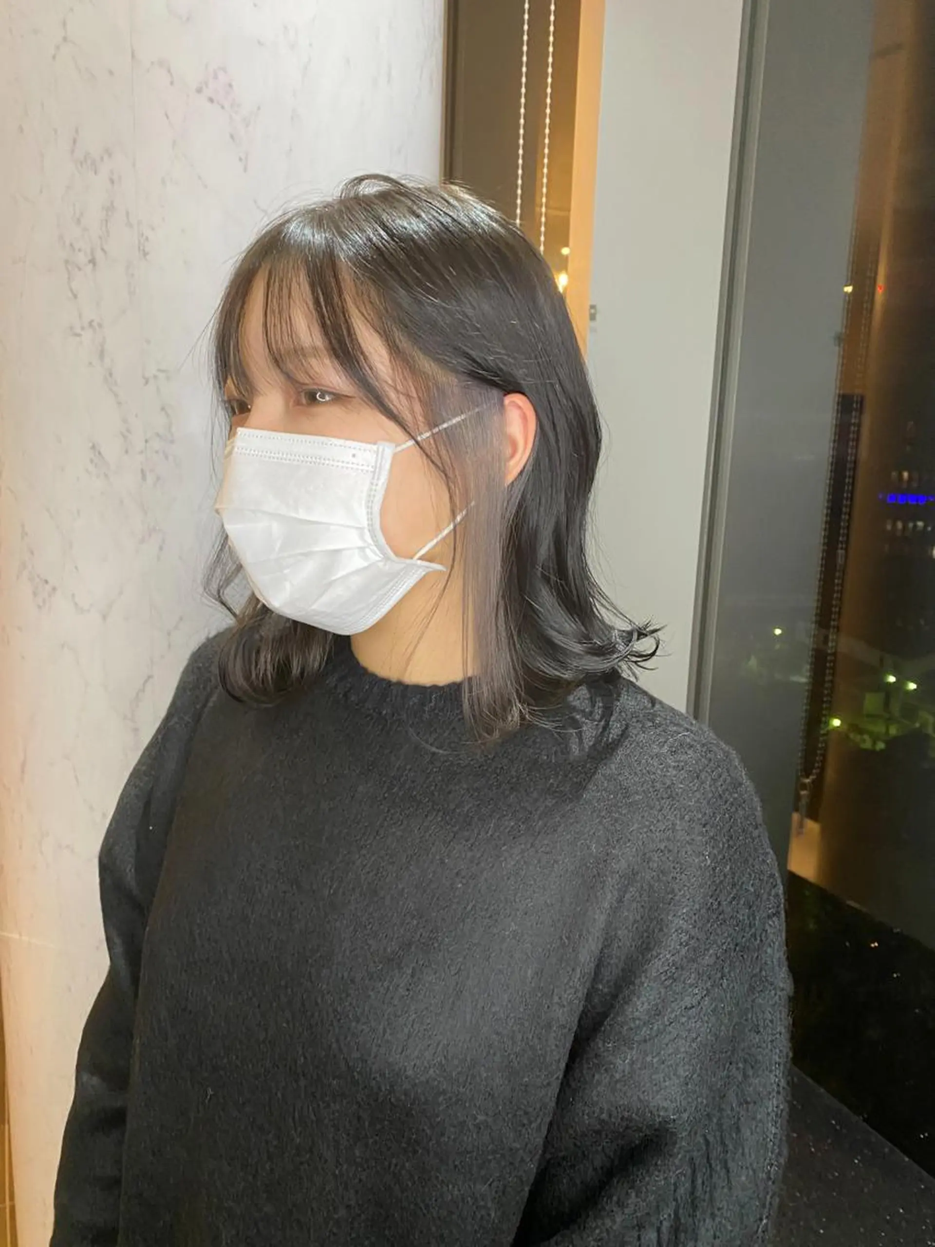 ミディアム ヘアカラー トリートメント 🌱ブリーチ・透明感 カラー/mapi🦭のヘアスタイル