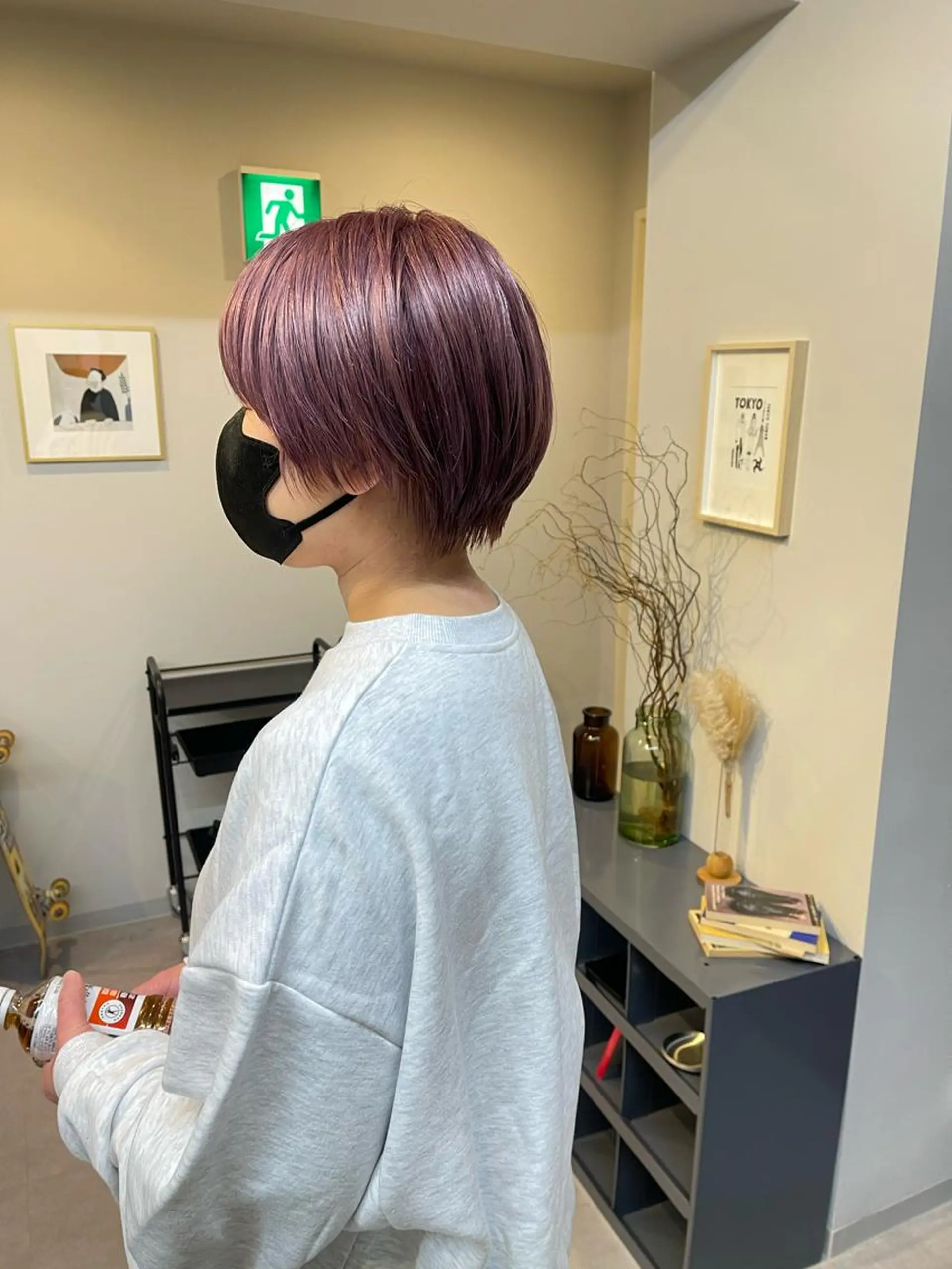 ショート カラー アッシュ ブリーチ ラベンダーカラー カット ヘアカラー トリートメント MEY HAIR / CURLYS所属・丁寧なカウンセリング 🌿KENTA🌿のヘアスタイル