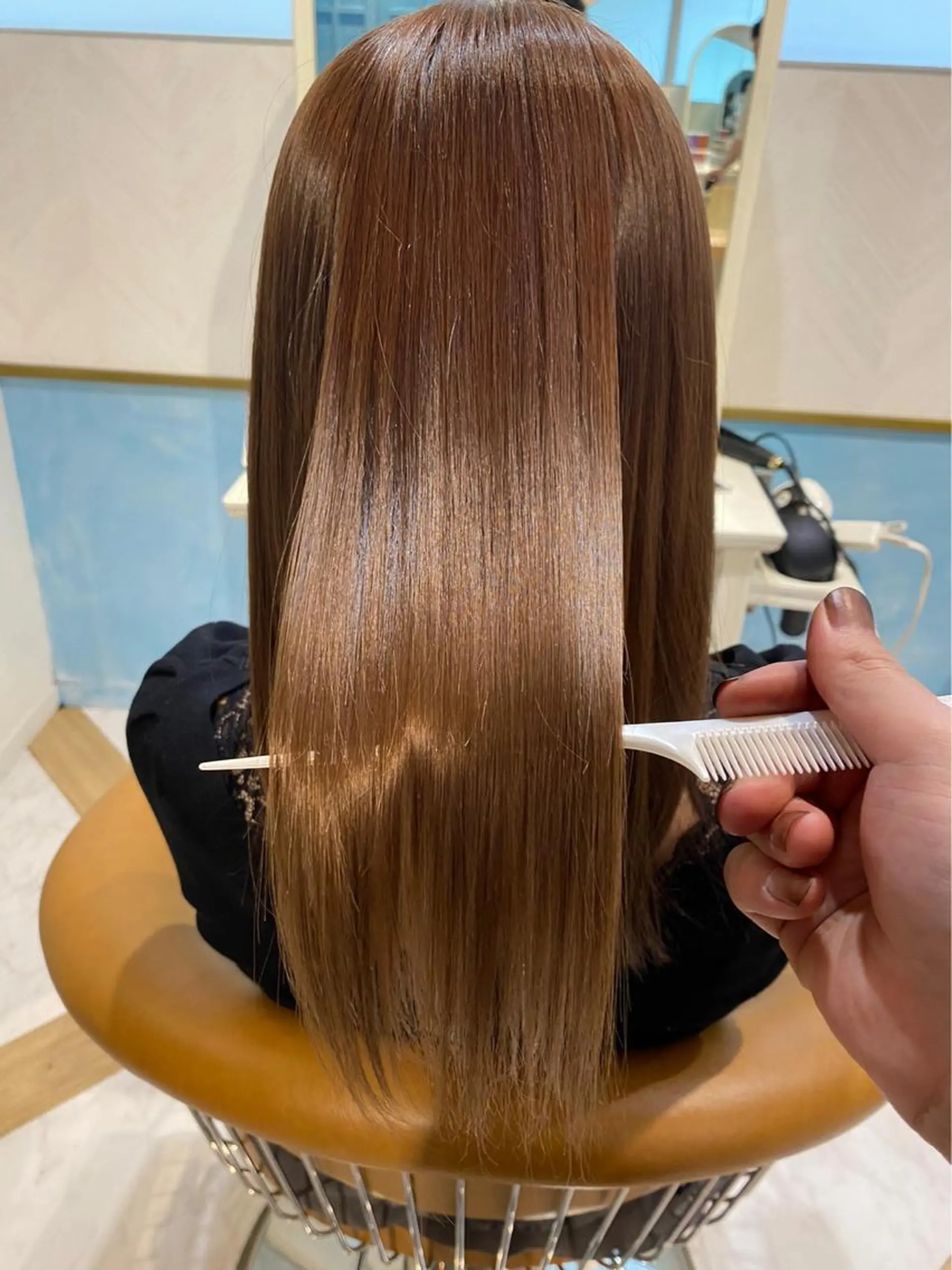 ロング 縮毛矯正 Lond　luce心斎橋所属・✨縮毛矯正✨レイヤー ホウダカズヒロのヘアスタイル