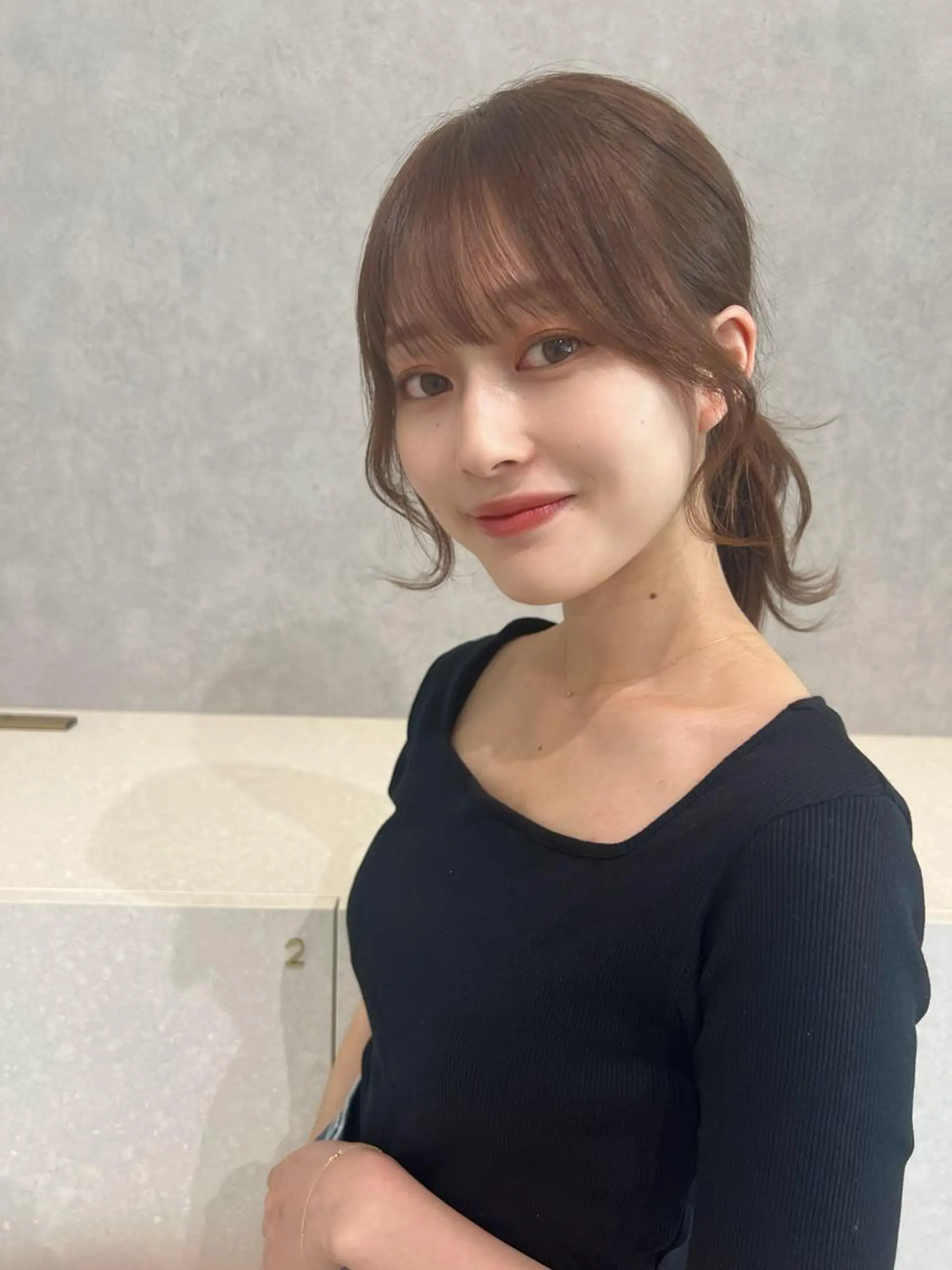 セミロング 顔周り🇰🇷韓国 レイヤー/いづみ💞のヘアスタイル