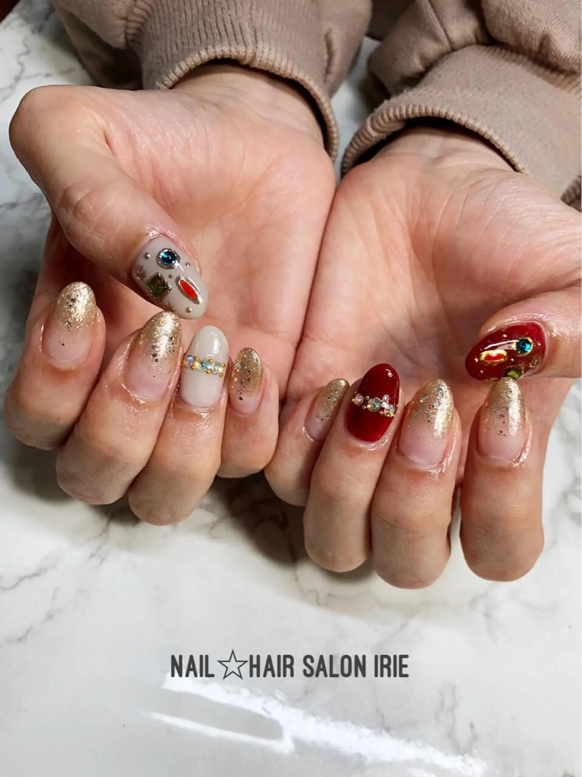 ネイル ハンドネイル Hair salon Irie所属・與儀 知佳のネイルデザイン