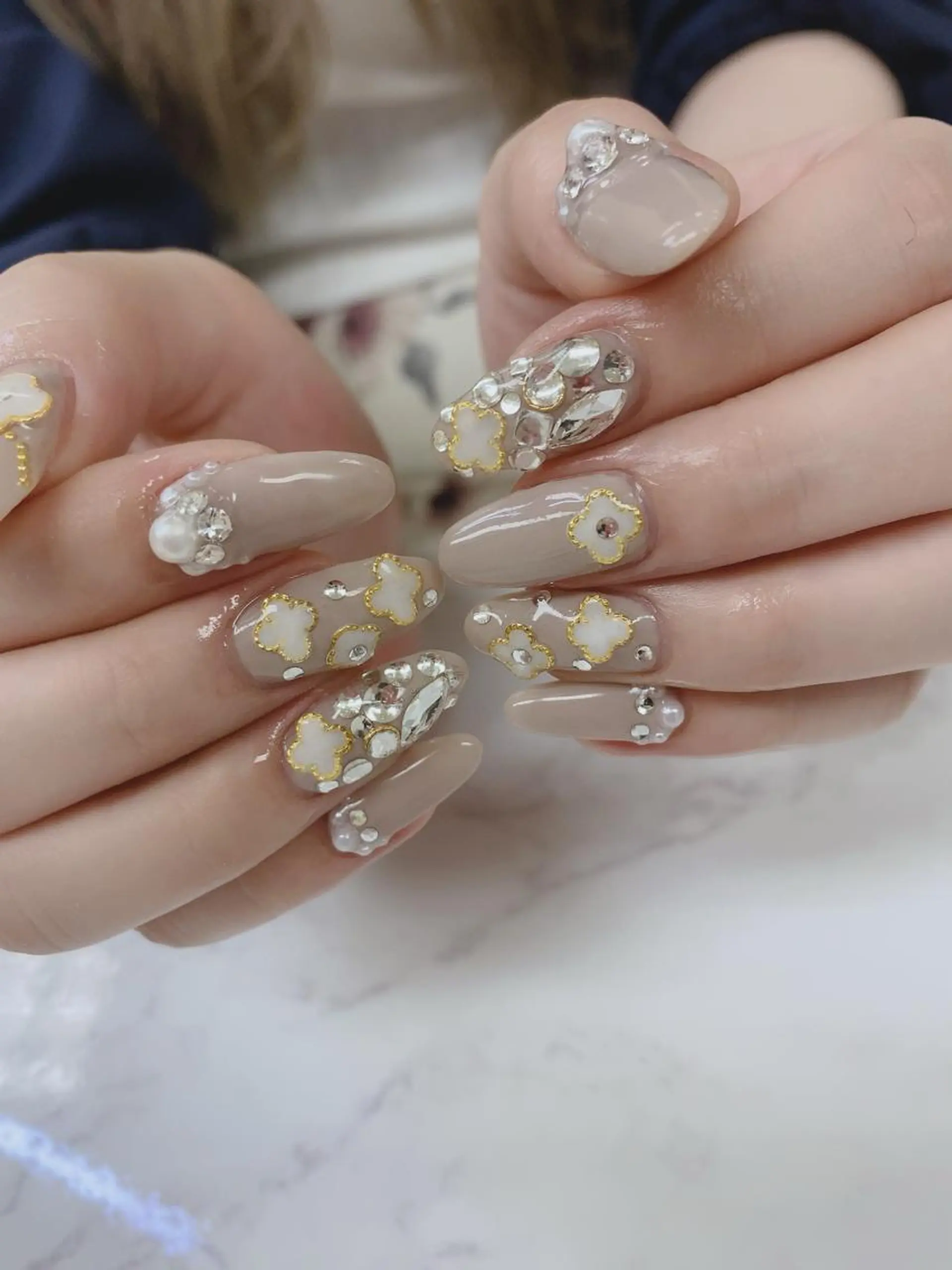 ミディアム ハンドネイル JNA認定講師🌸 RIEのネイルデザイン