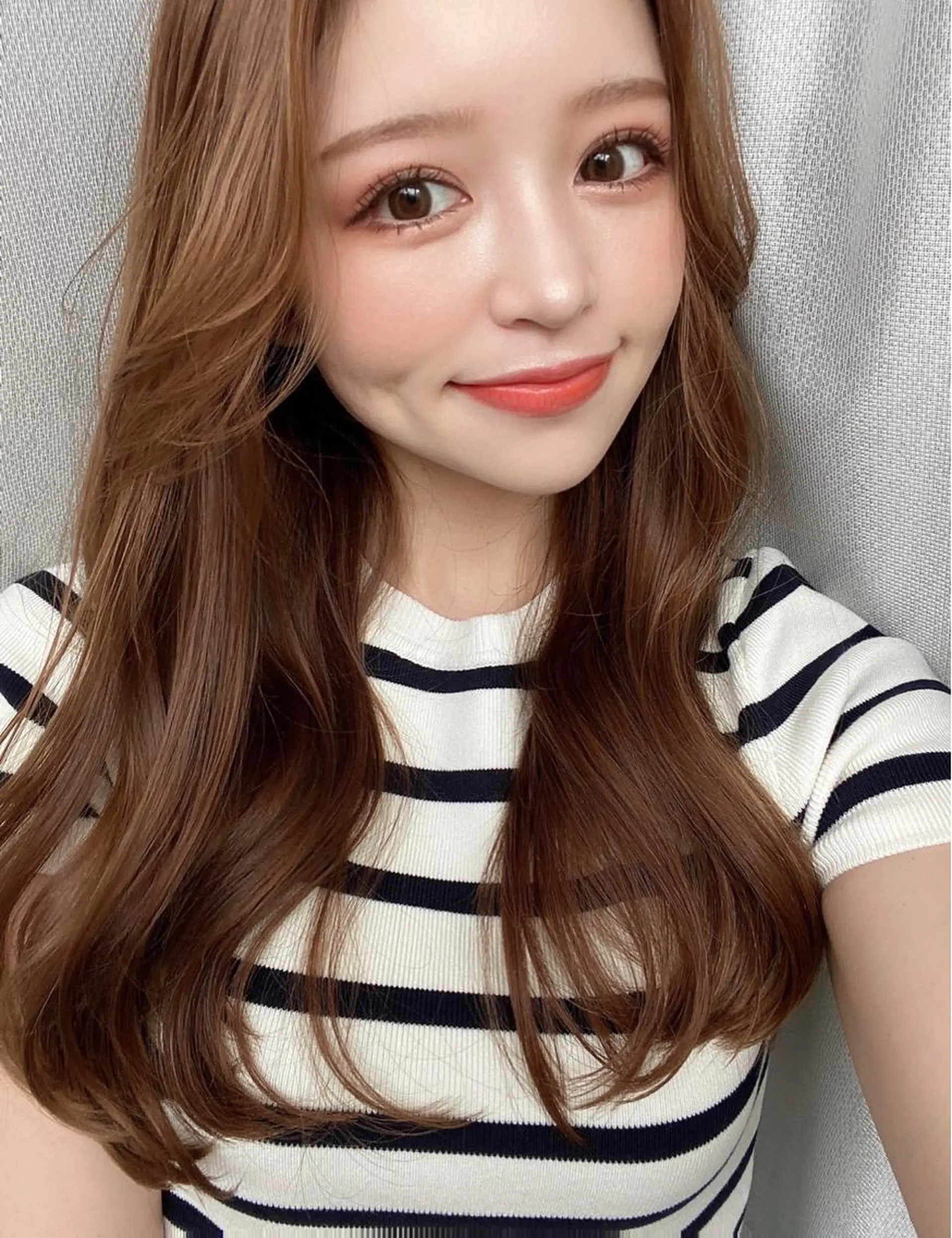 ロング カラー カット ヘアカラー トリートメント レイヤーカット /透明感カラー西田のヘアスタイル