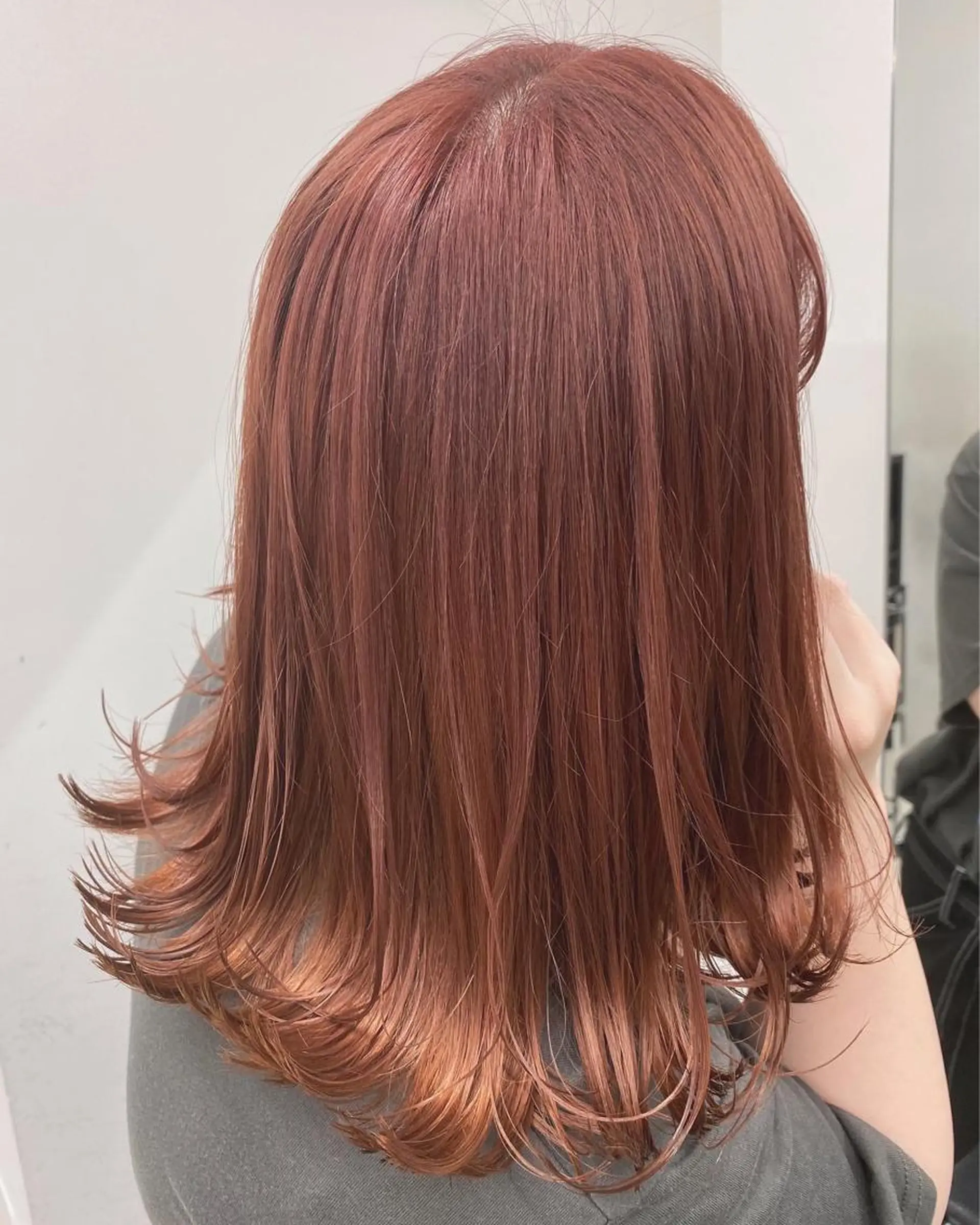 ミディアム カラー ピンクカラー 韓国風ヘア momo所属・メンズヘアメイク 🩵Mayuki🩵のヘアスタイル