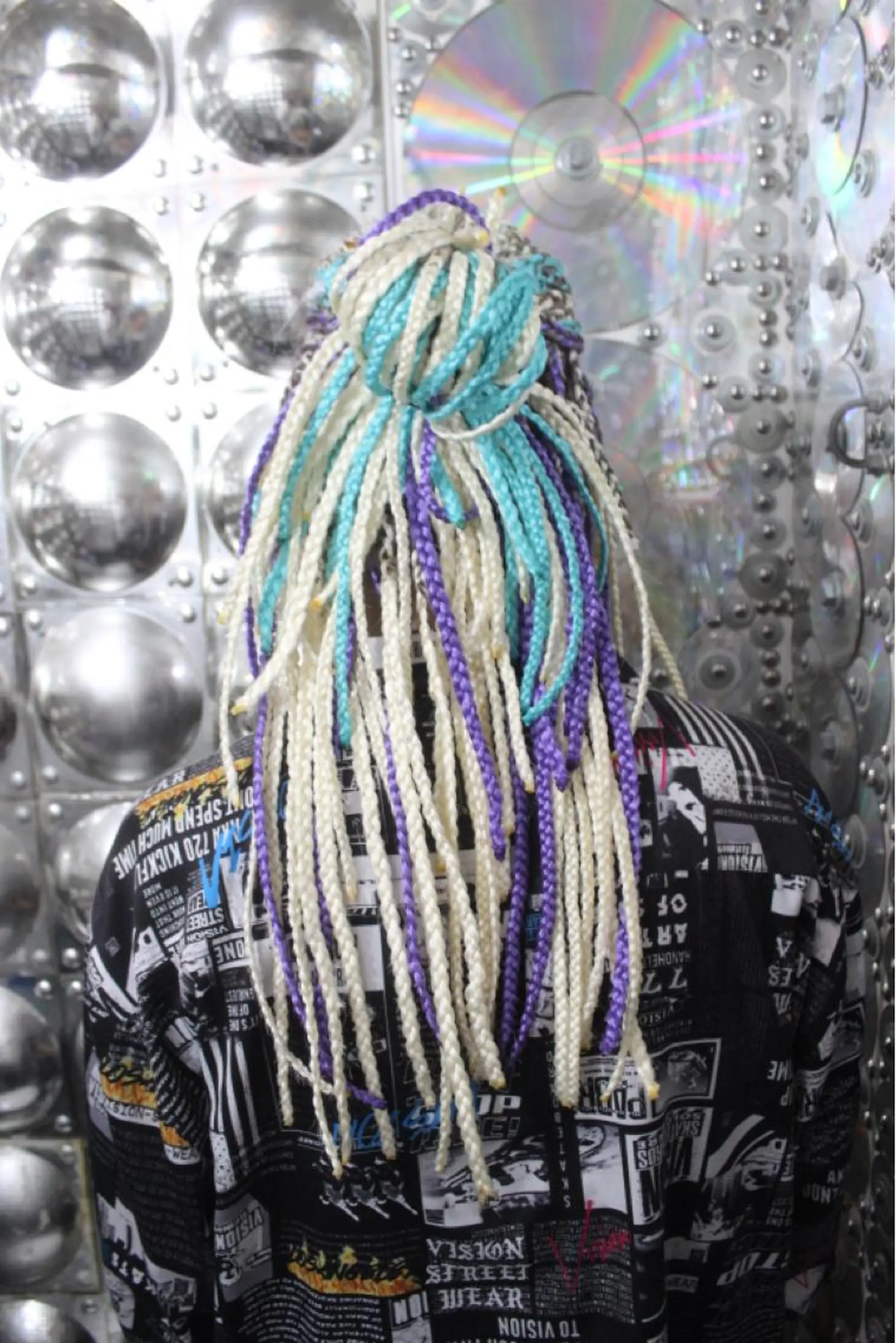 ロング カラー ヘアアレンジ haco+所属・🌈派手髪エクステ ブレイズ🌈ひろとのヘアスタイル