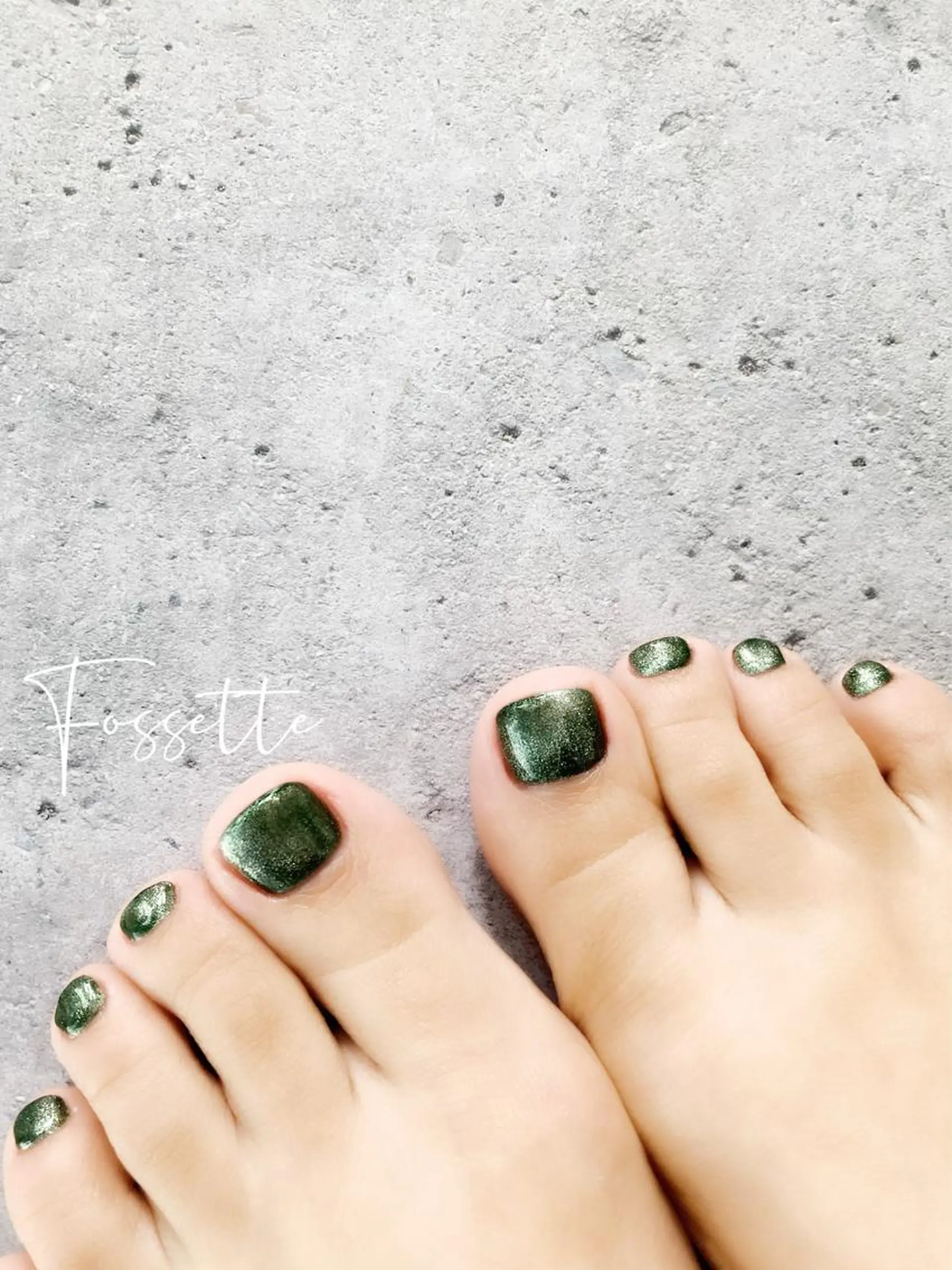 ネイル フットネイル ジェルネイル マグネットネイル ワンカラーネイル nailsalon Fossetteのネイルデザイン
