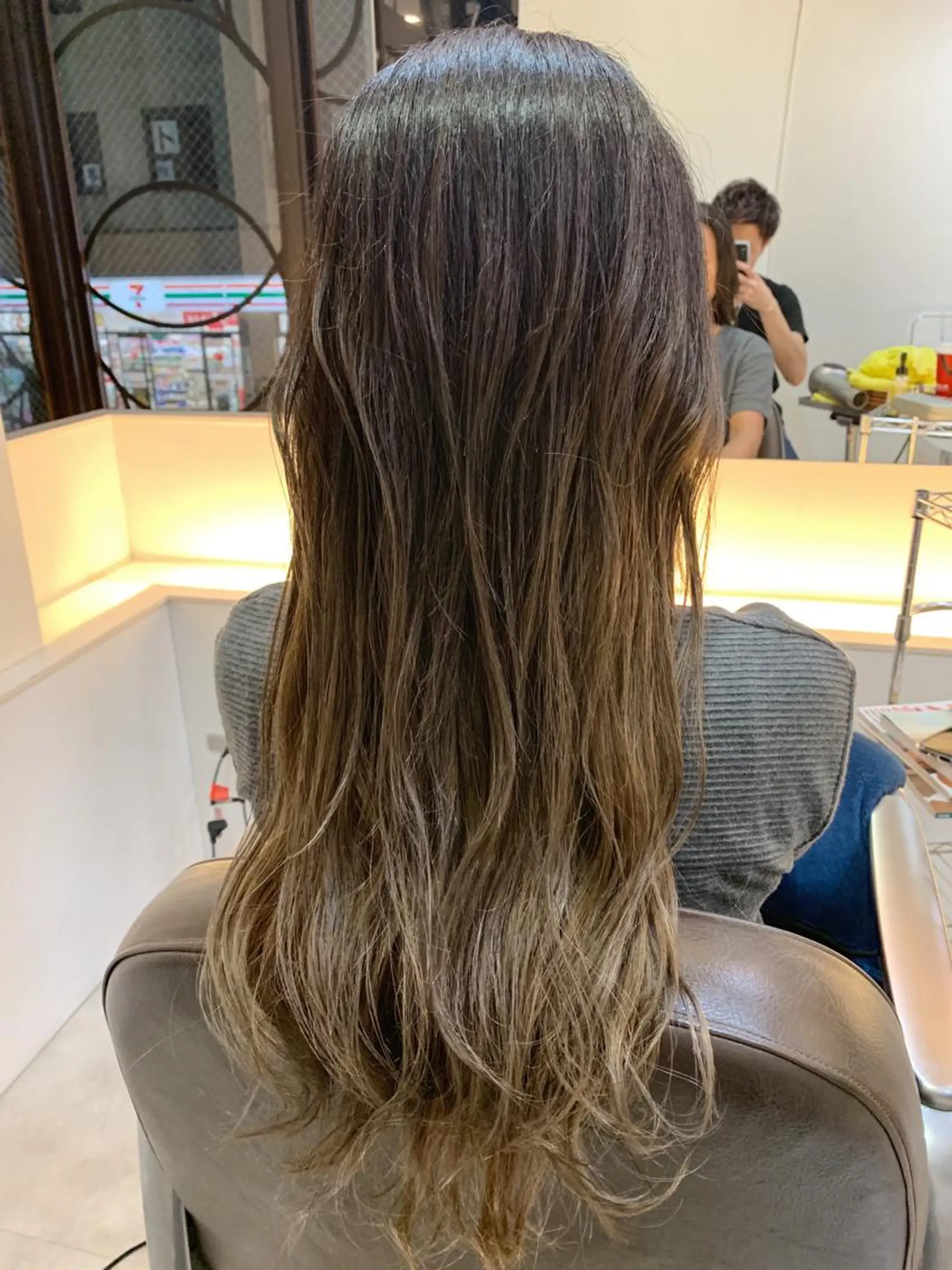 ロング カラー ベージュカラー メンズパーマ/難波/ 心斎橋　室園亮佑のヘアスタイル