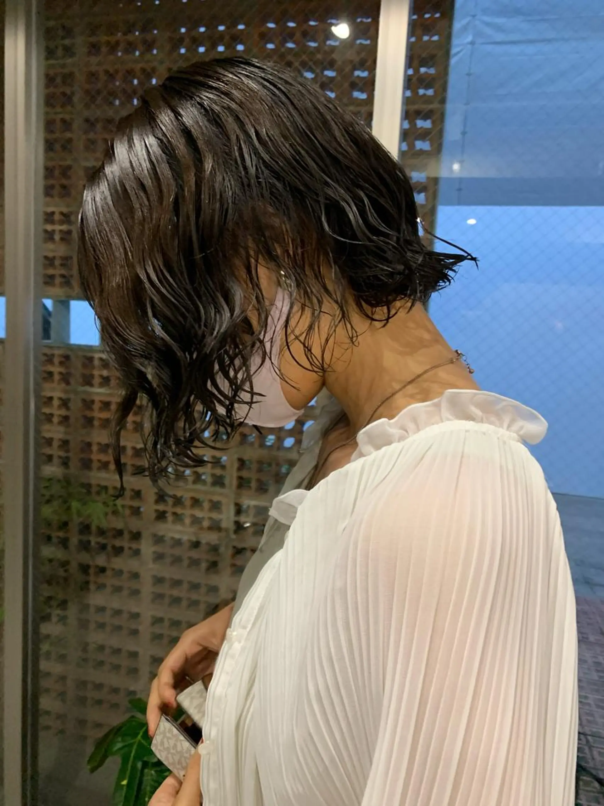 ミディアム パーマ ボブパーマコテ巻き風 パーマNo1深江秀平のヘアスタイル