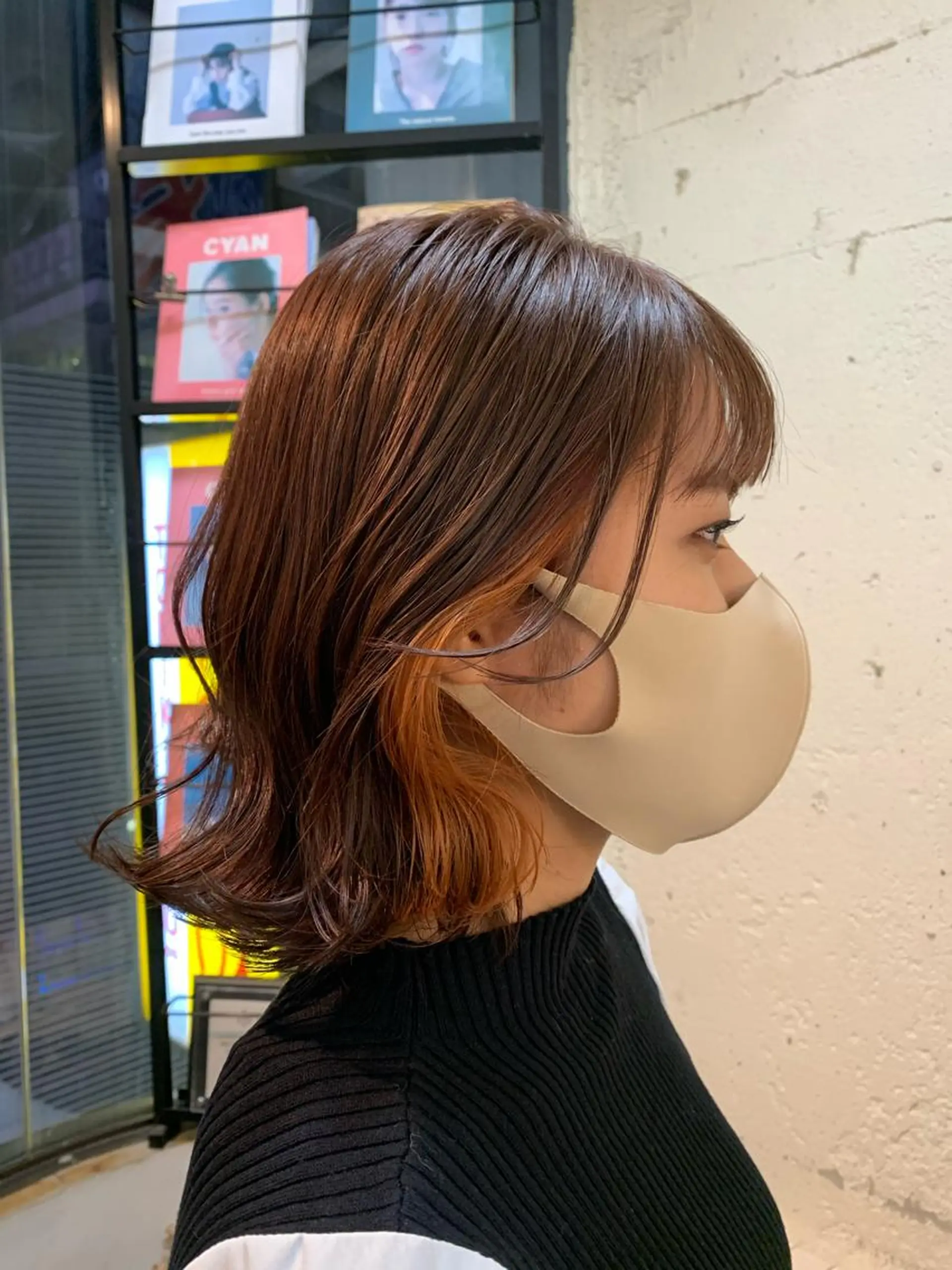 ショート カラー 髪質改善ストレート/ ブリーチ／渋谷　福田のヘアスタイル