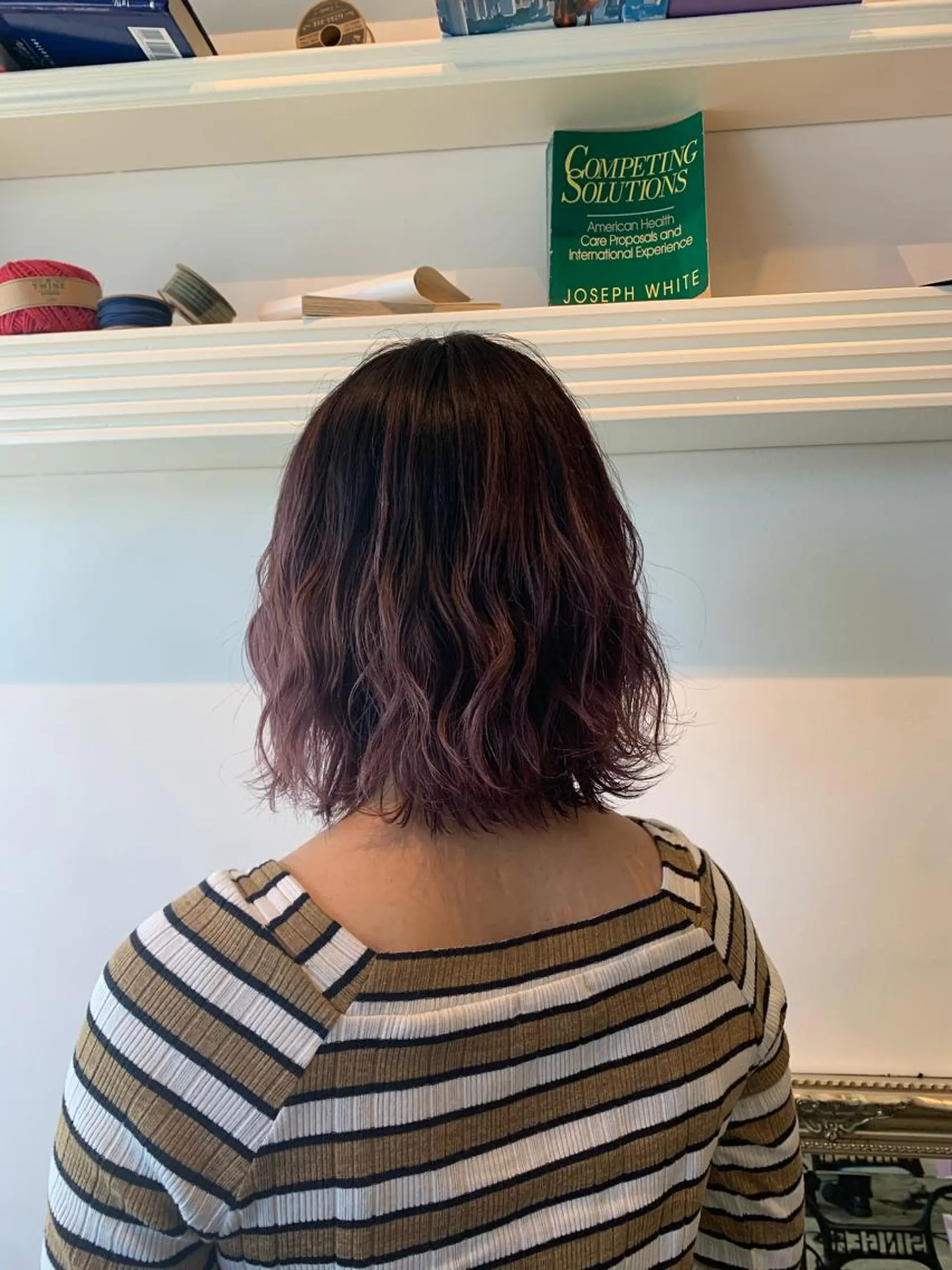 ミディアム カラー ハイトーン/レイヤー 💜Akaneのヘアスタイル