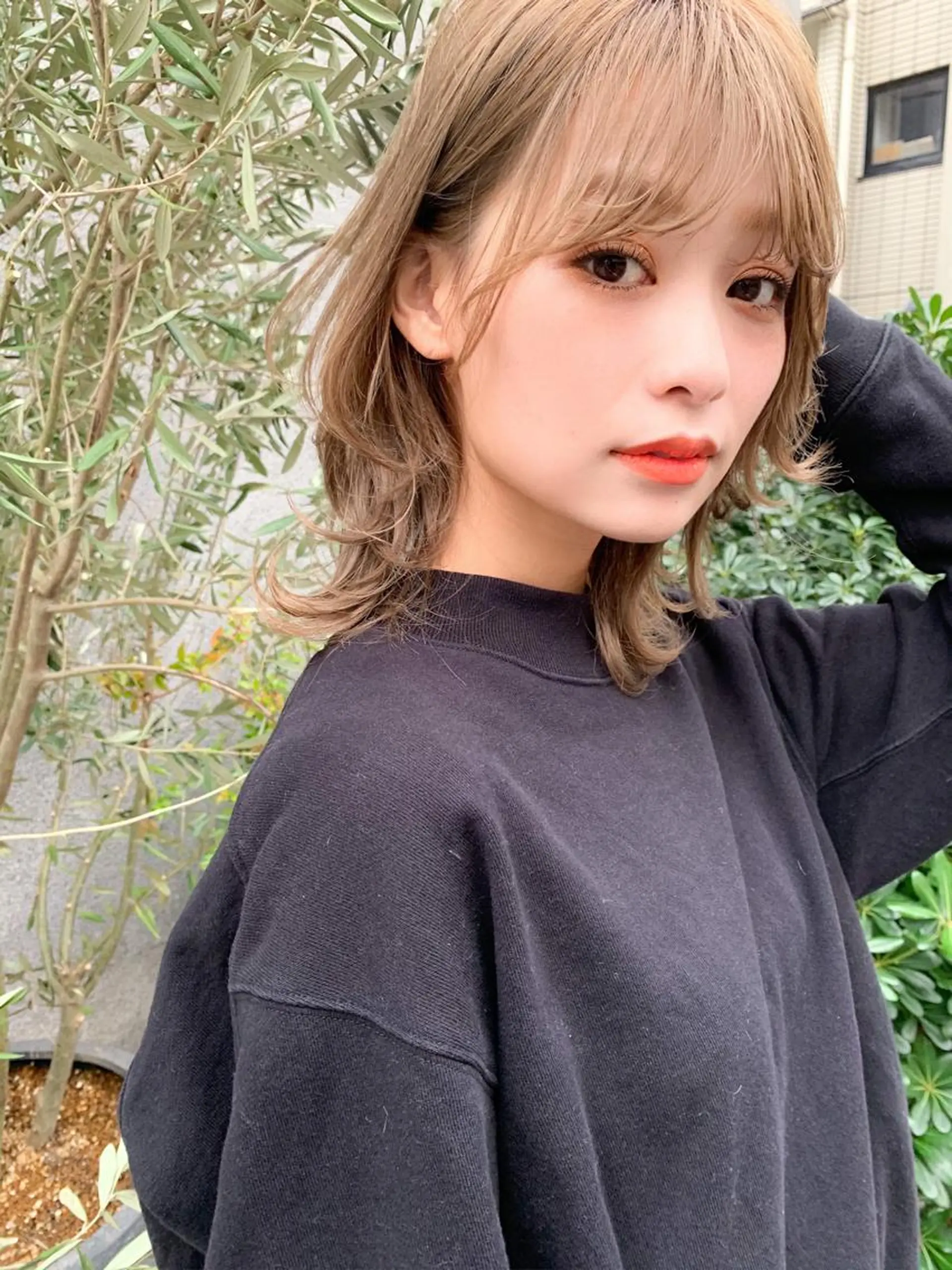 ミディアム カラー パーマ 大人かわいい💍🤍 ボブ/ショートボブのヘアスタイル