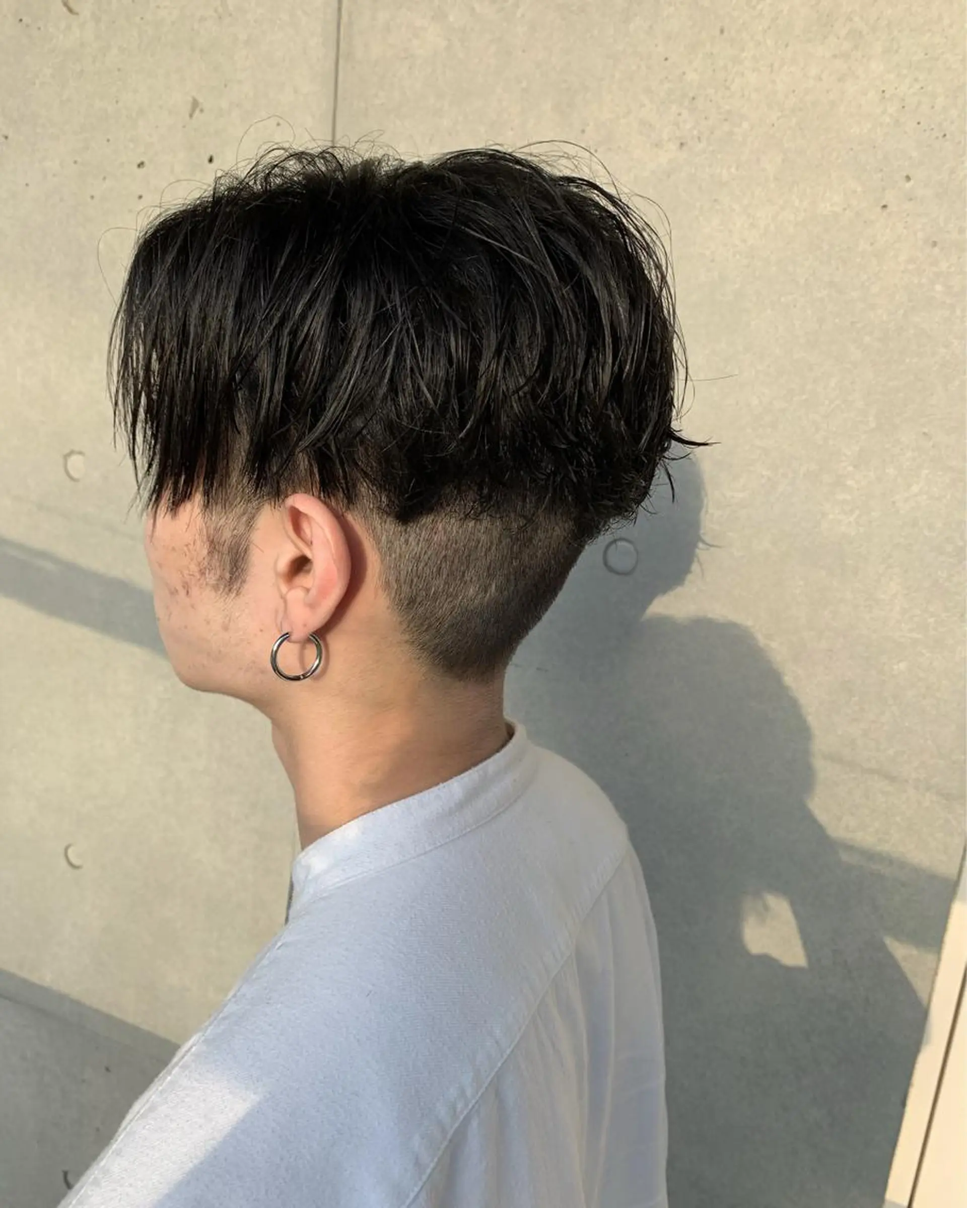 ショート メンズ 刈り上げ カット 難波 勝哉のヘアスタイル