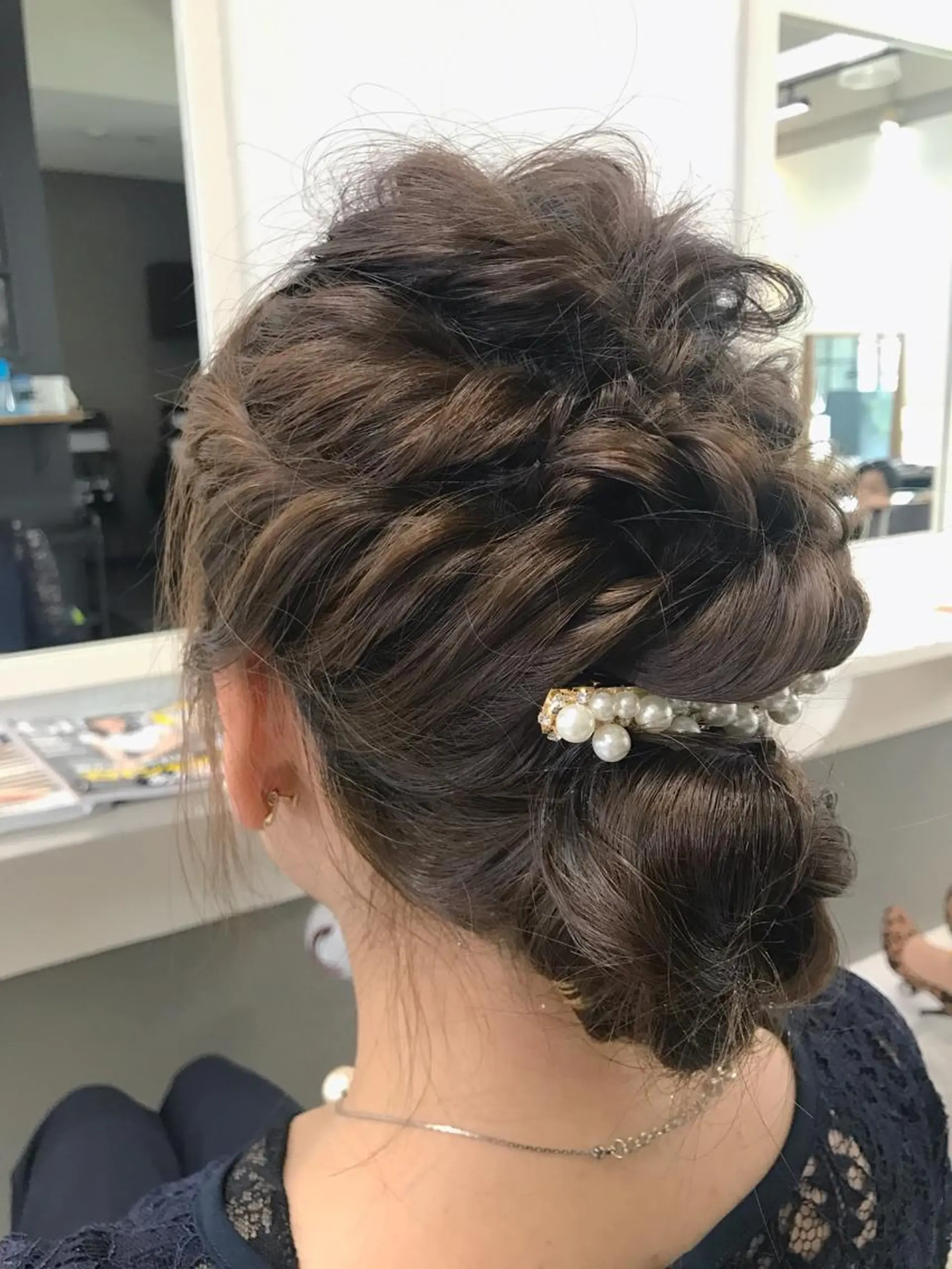 ミディアム ヘアアレンジ GiseL天神カラー 髪質改善/ブリーチのヘアスタイル