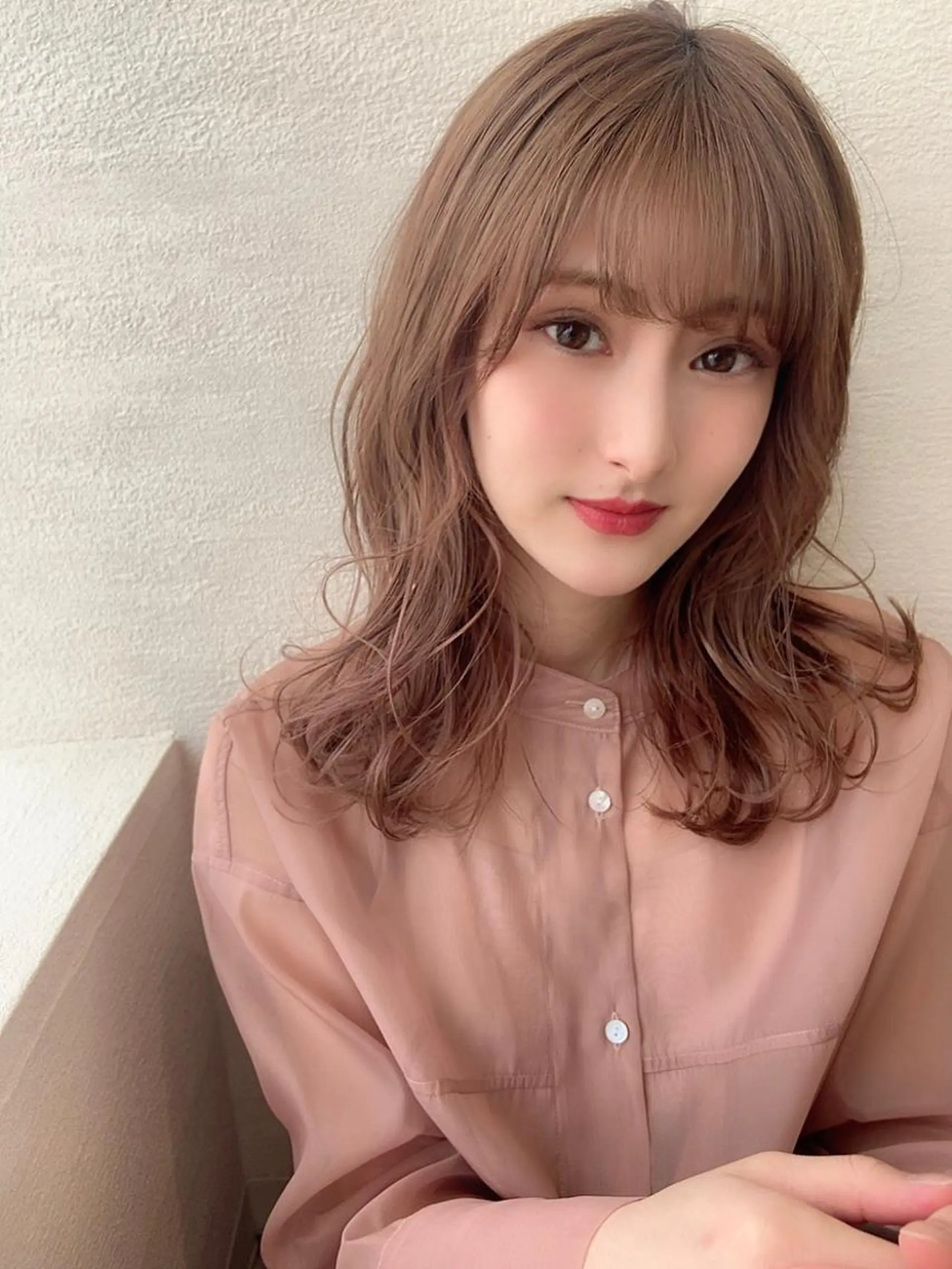 ミディアム 🤍透明感/韓国風 🤍サクラギヒトミのヘアスタイル