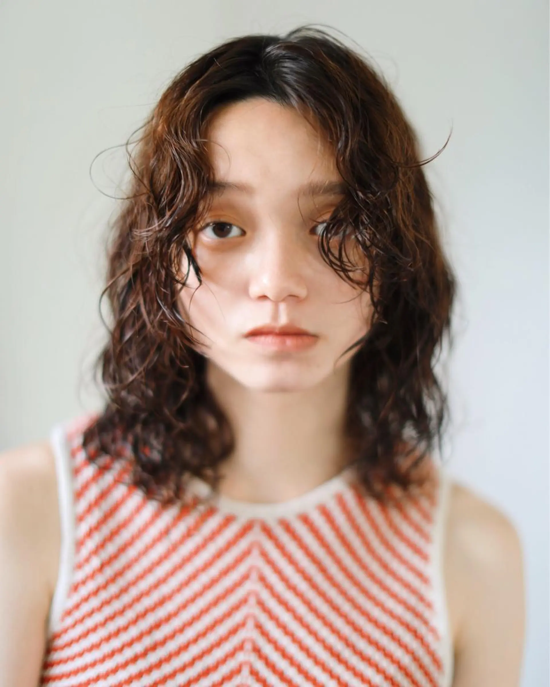 ミディアム ミディアムパーマ ウルフカット デザイン/ブリーチ Kaito🐩/栄のヘアスタイル