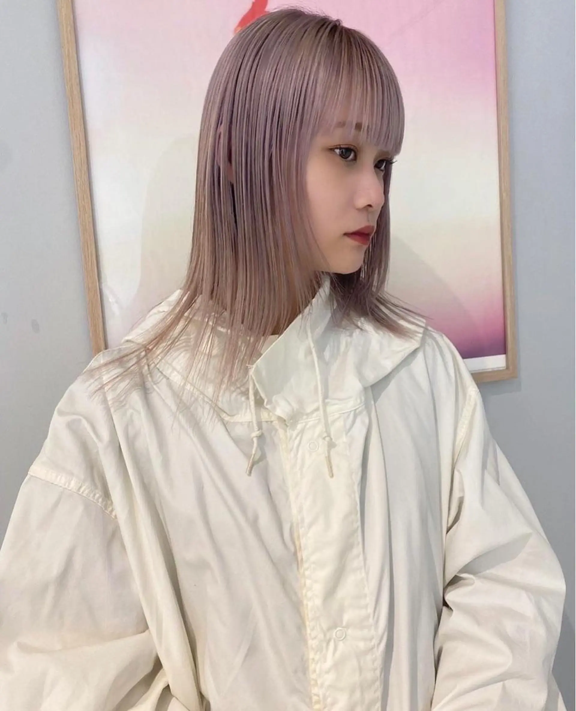 ミディアム カラー パープルカラー 丹治 一輝ボブ/ショートのヘアスタイル