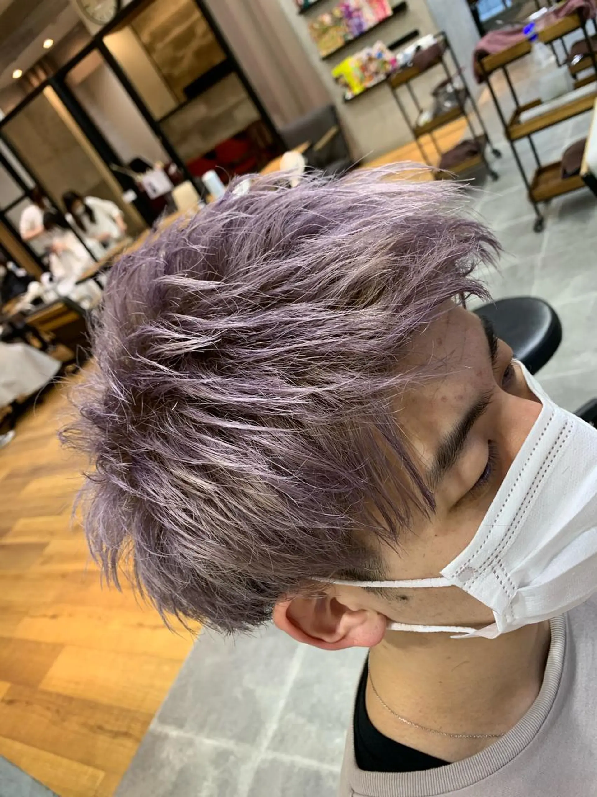 ショート カラー メンズ 天野 開のヘアスタイル