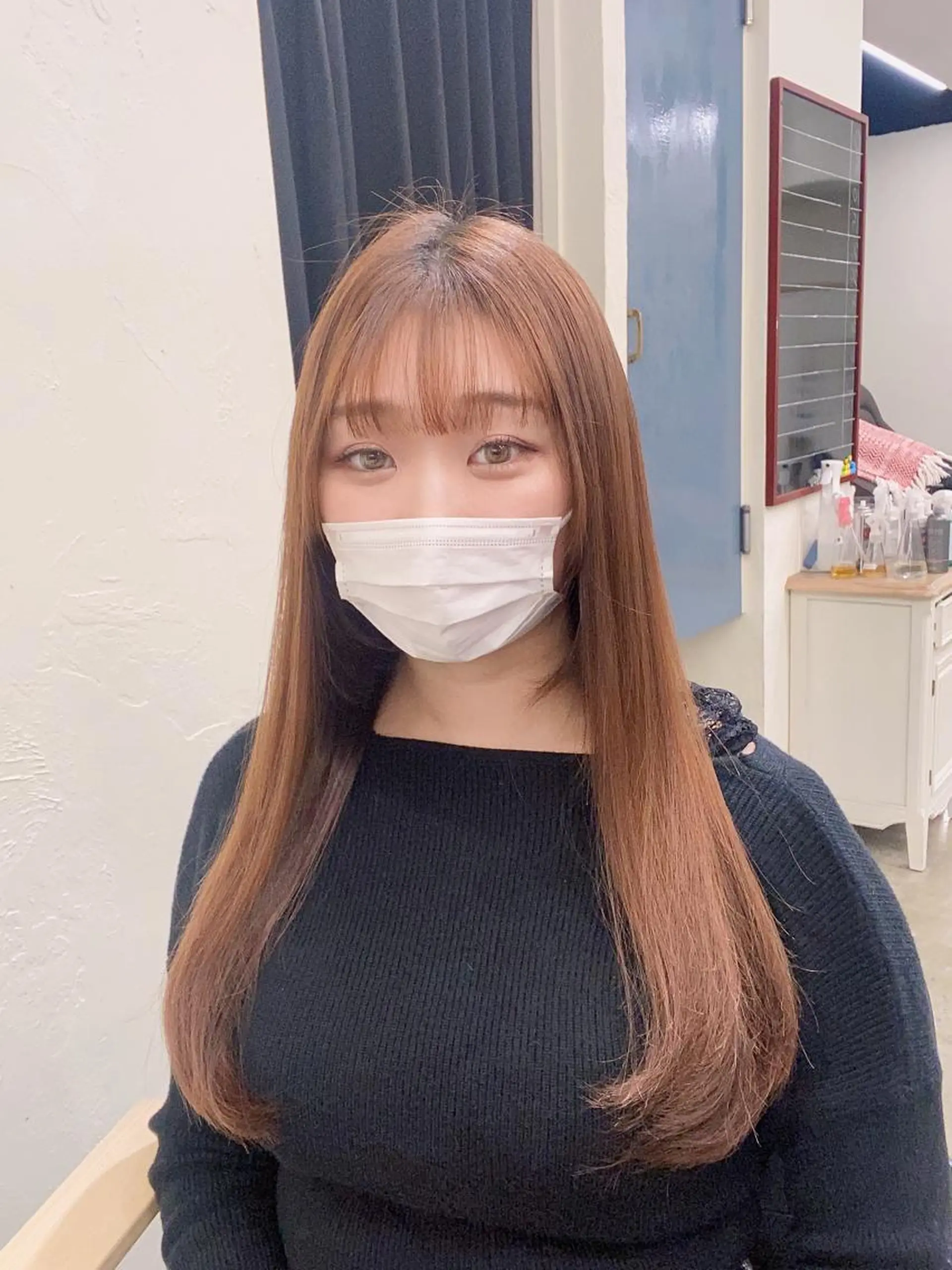 ロング カラー ウルフ/レイヤー /パーマ　ナユタのヘアスタイル