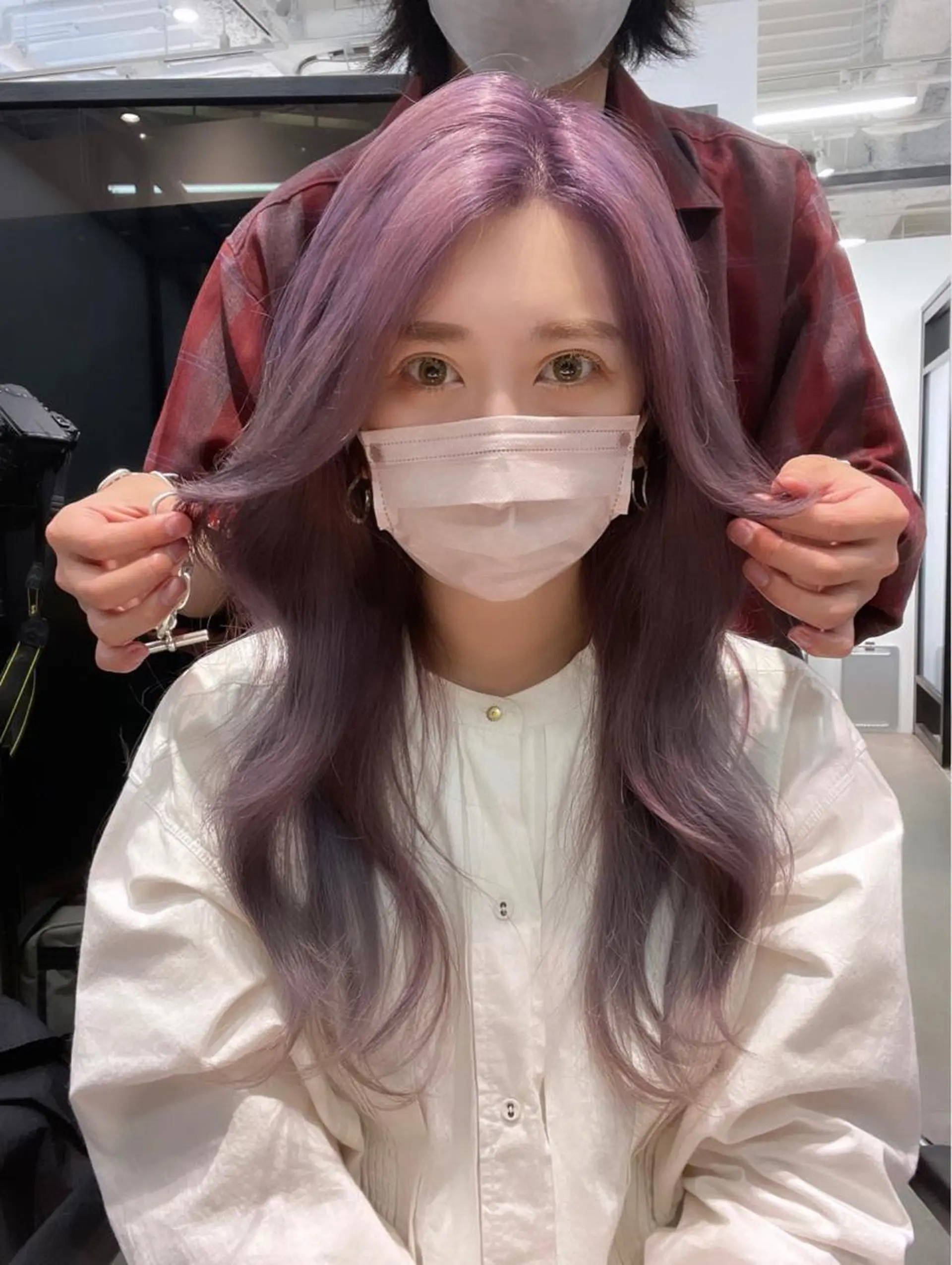 セミロング カラー INTRO.by Fi-Ne所属・韓国ヘア 店長NEGIのヘアスタイル