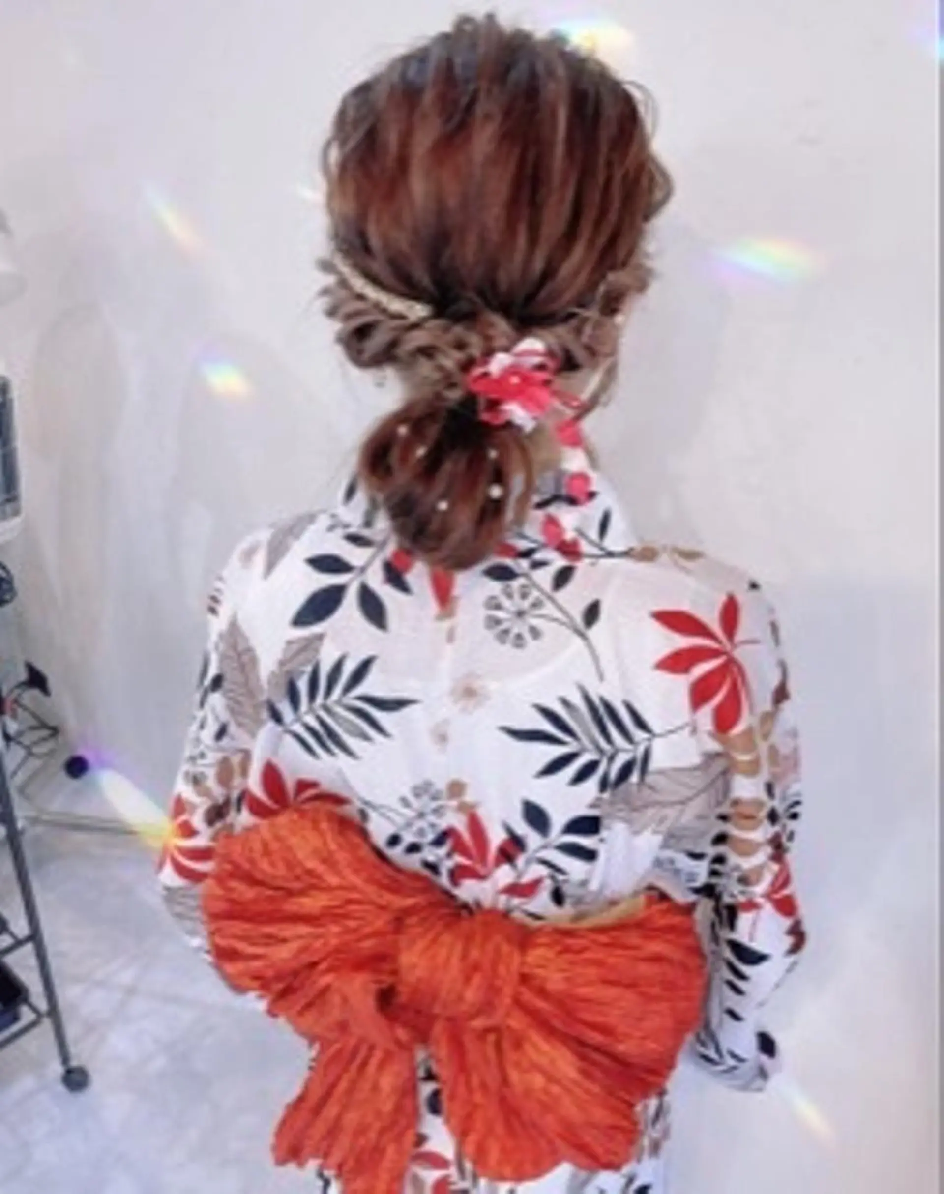 ヘアアレンジ ロング カラー 最高級シールエクステ 💜Fave/あかねのヘアスタイル