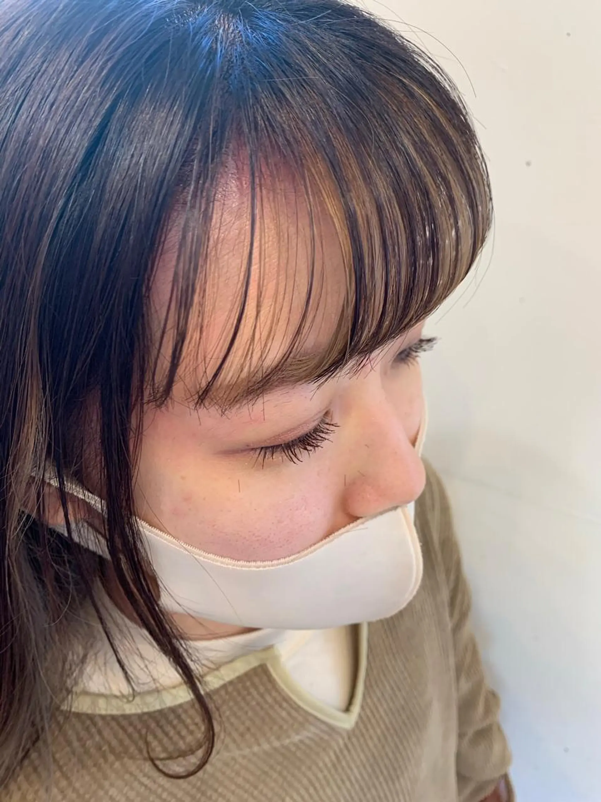 セミロング カラー まろやかカラー🤎 みなとまほのヘアスタイル