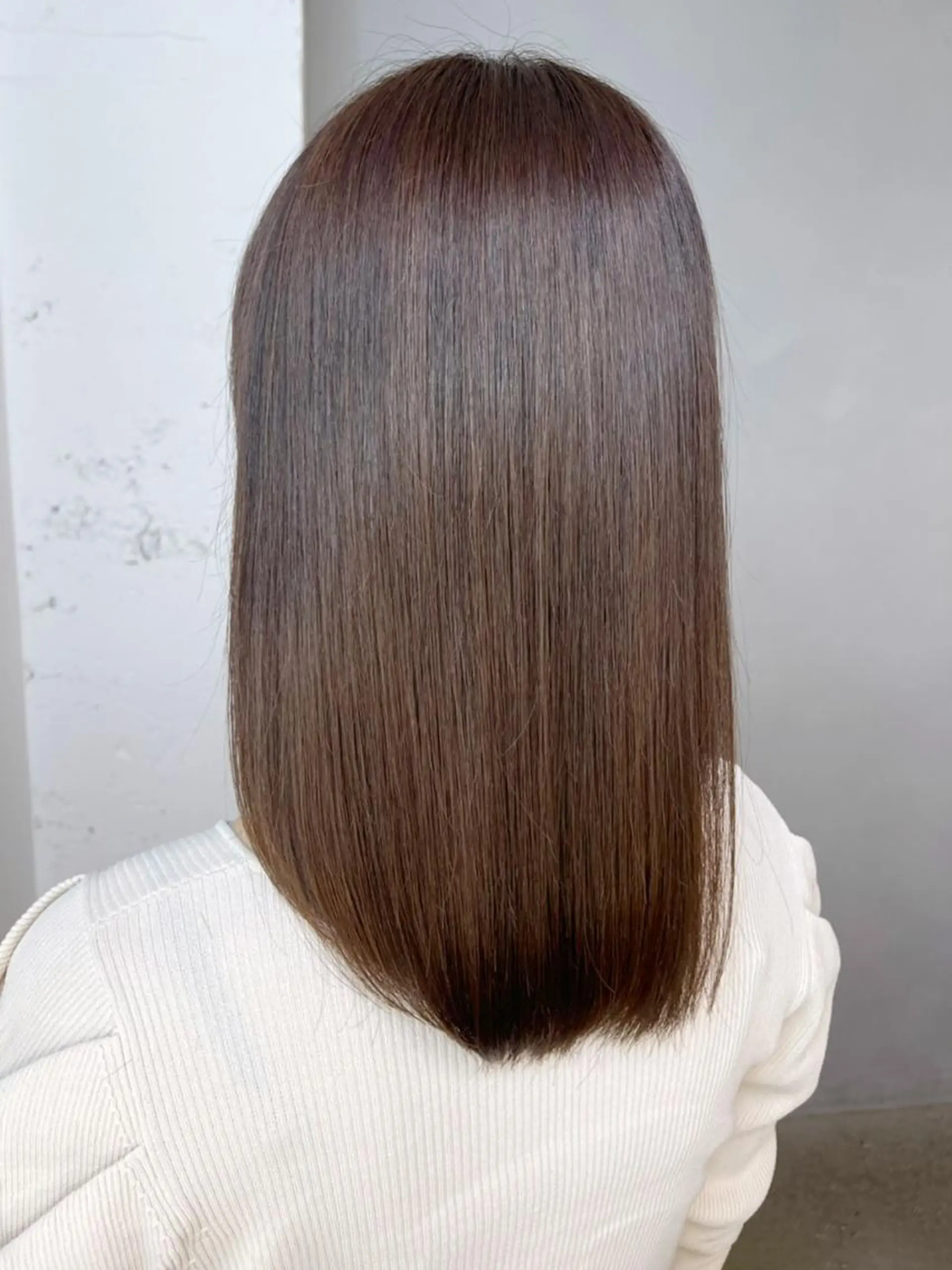 セミロング カラー パーマ ヘアアレンジ ベージュカラー ITbyALBUM 下北沢店のヘアスタイル