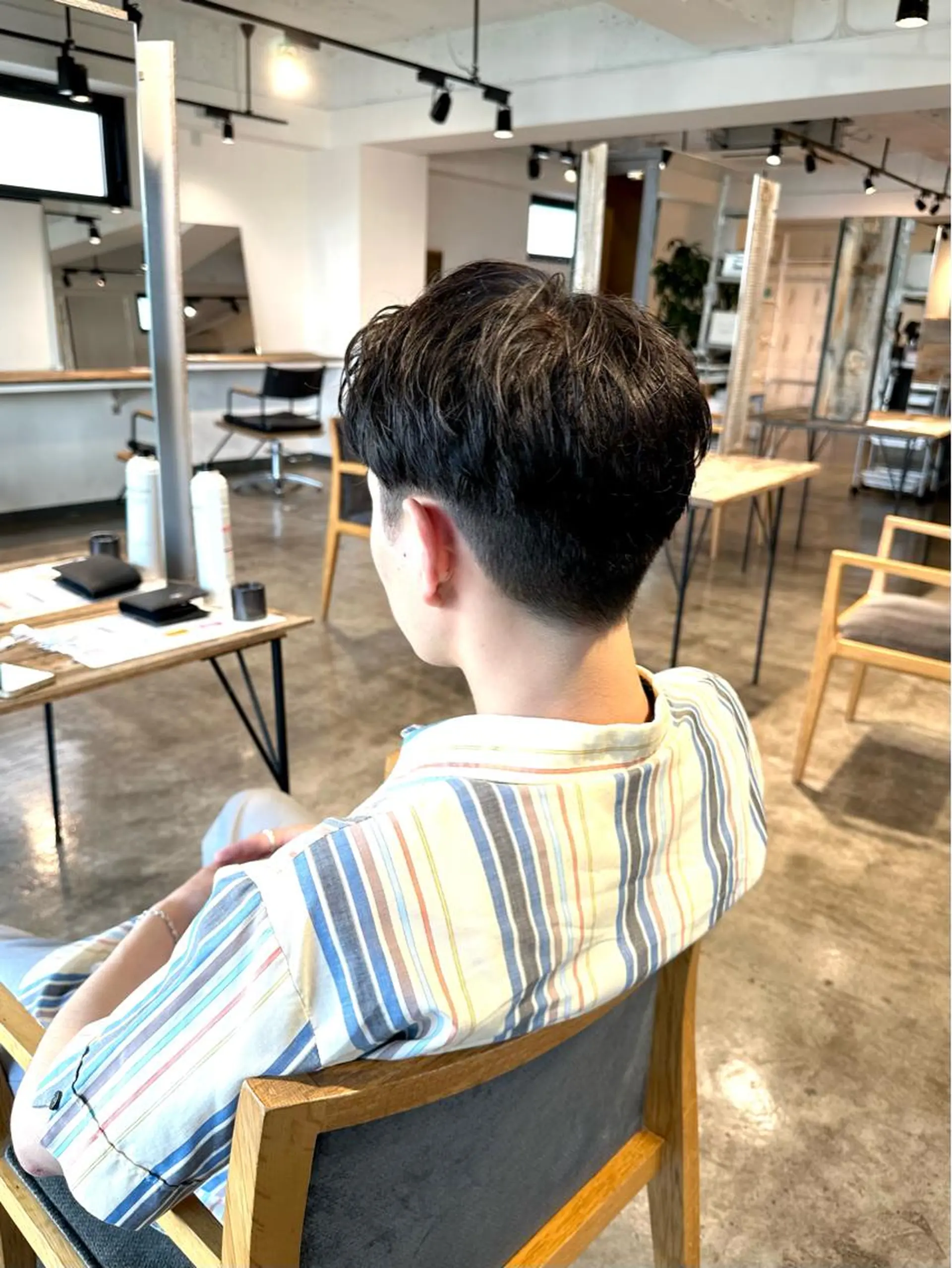 メンズ ビジネス マッシュ メンズパーマ メンズツイストパーマ 刈り上げ カット 骨格補正施術/メンズ 専門美容師/YUYAのヘアスタイル