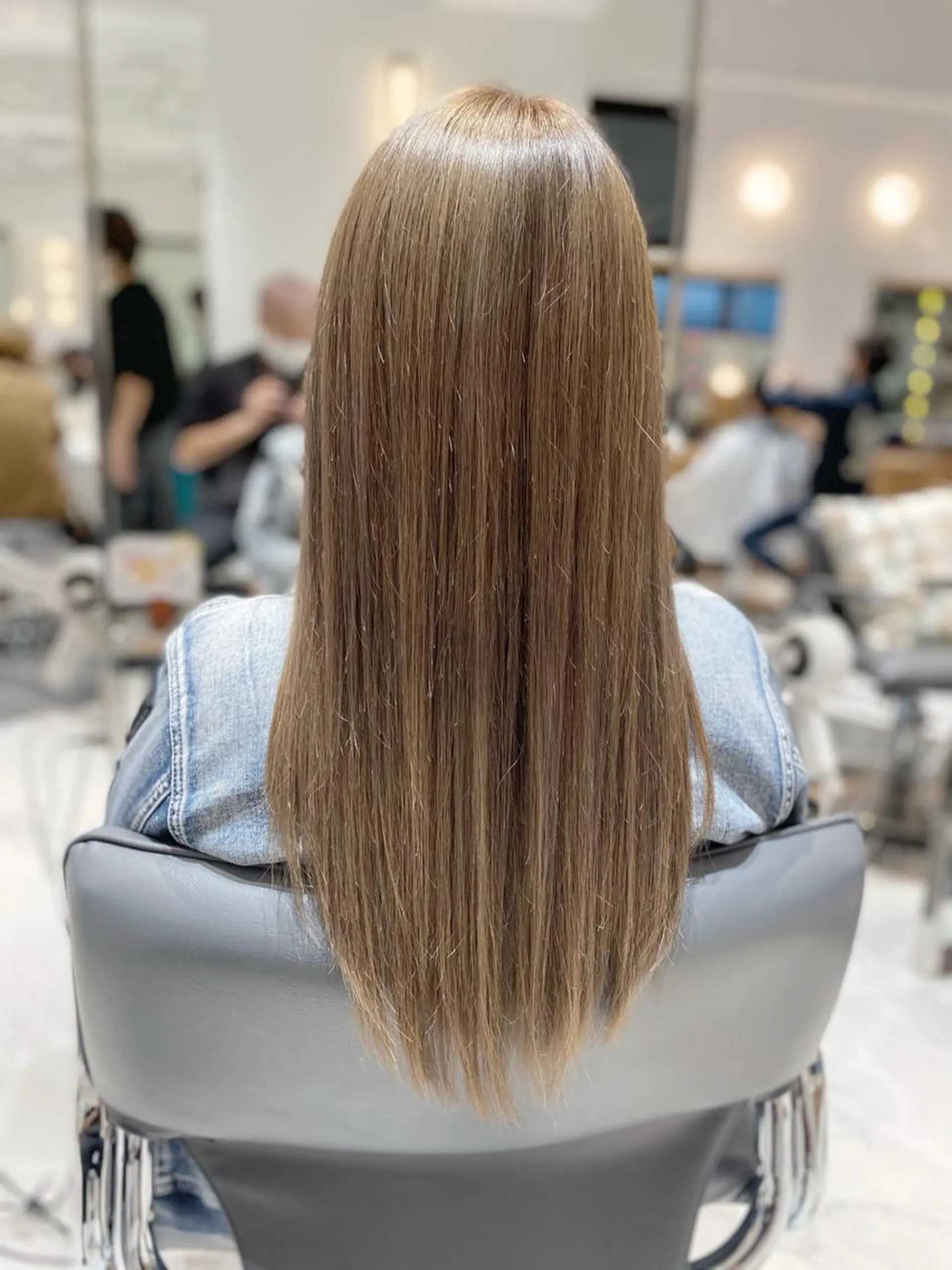 ロング カラー ベージュカラー 透明感カラー ハイトーンカラー ミルクティーベージュ 外国人風カラー ボブ/ハイトーン 立川loose 下田のヘアスタイル