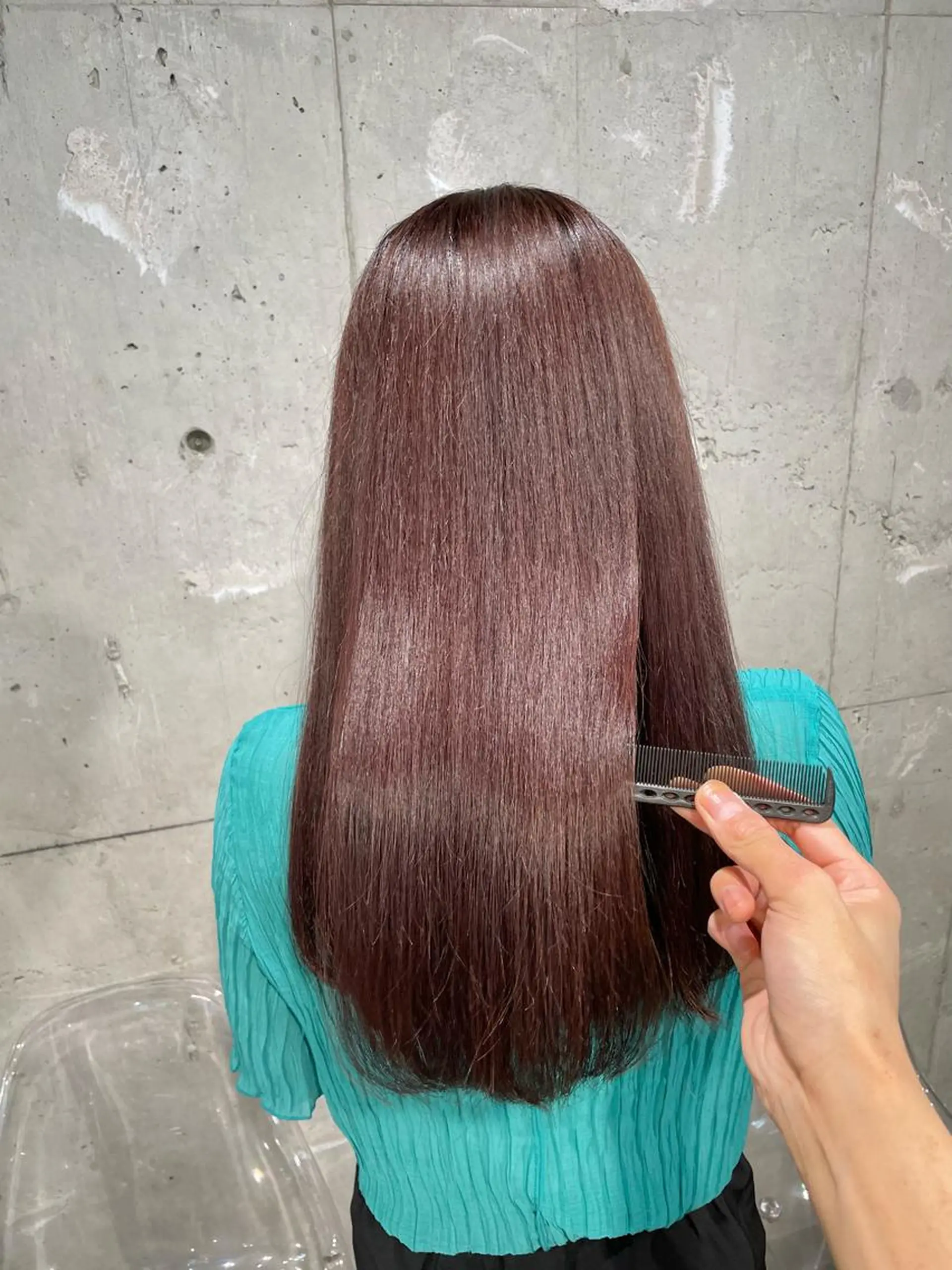 ロング カラー カット ヘアカラー トリートメント ヘッドスパ ヘアセット ベージュカラー💖 やすひろのヘアスタイル