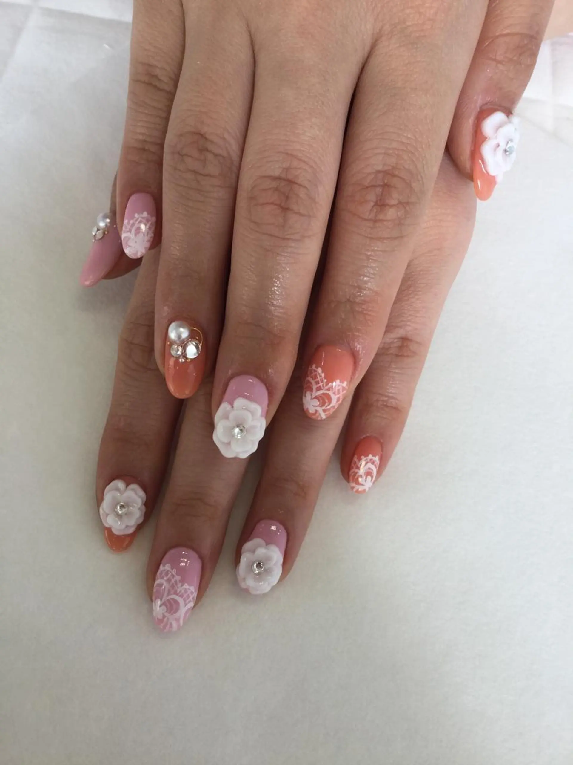 ネイル ハンドネイル 💎🐰 saki. m 🐰💎のネイルデザイン