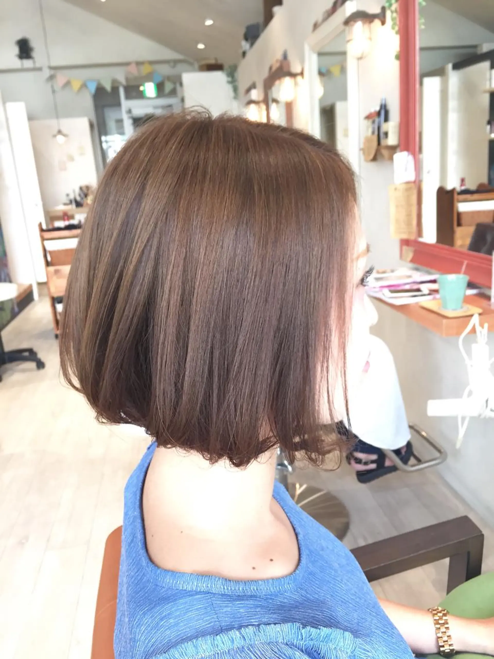 ショート カラー ボブ メンズ指名多数!! SiLO 田島のヘアスタイル