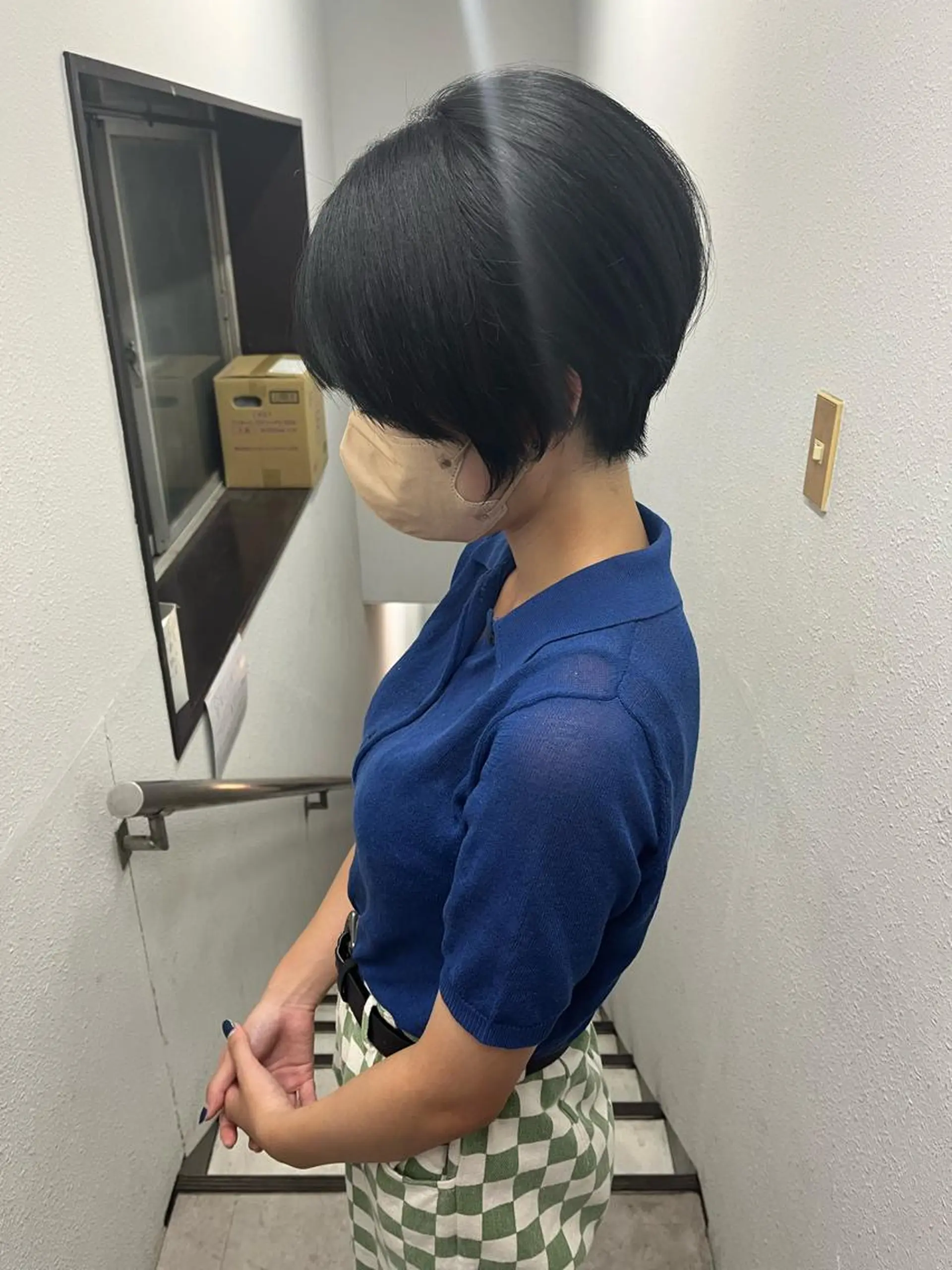 ショート くびれヘア ショートヘア 💗レイヤーショート ボブ艶髪/竜也💗のヘアスタイル