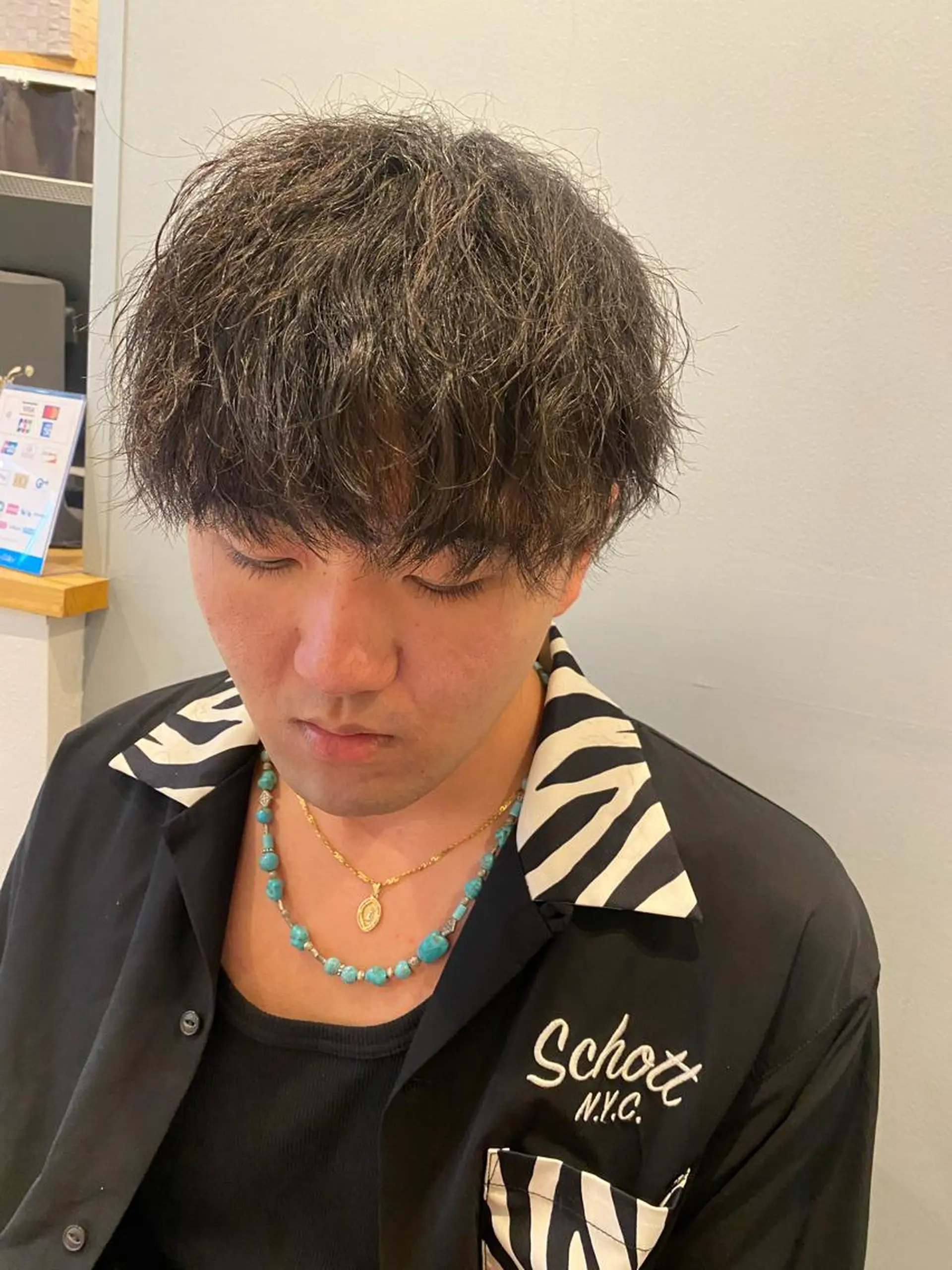 ショート パーマ メンズ カット パーマ トリートメント Dxxxx III所属・女性目線の大人 メンズ*Ayakaのヘアスタイル