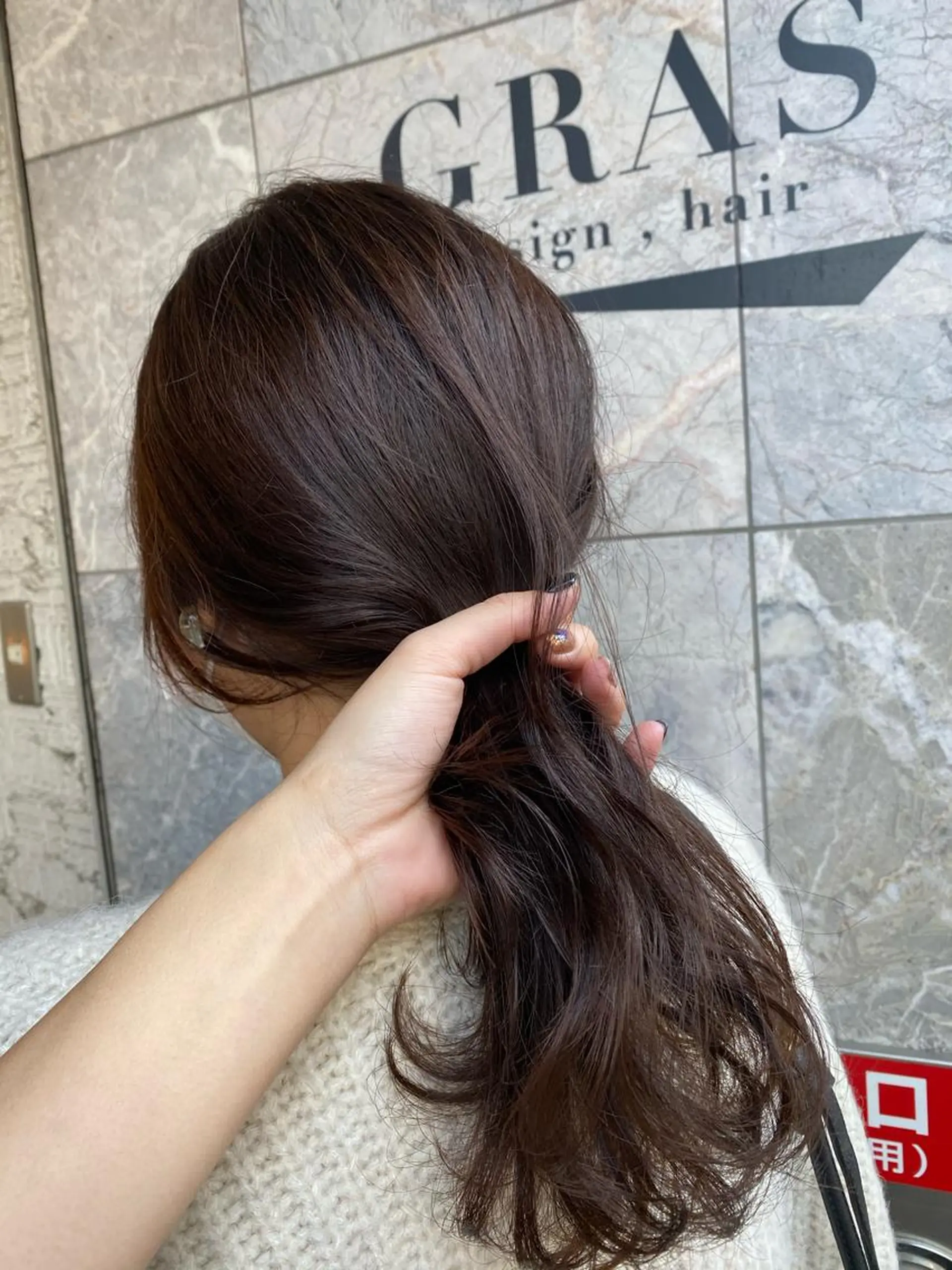 セミロング ラベンダーベージュ SALOWIN梅田茶屋町Suite店所属・韓国美容室出身 🌹Sana/梅田のヘアスタイル