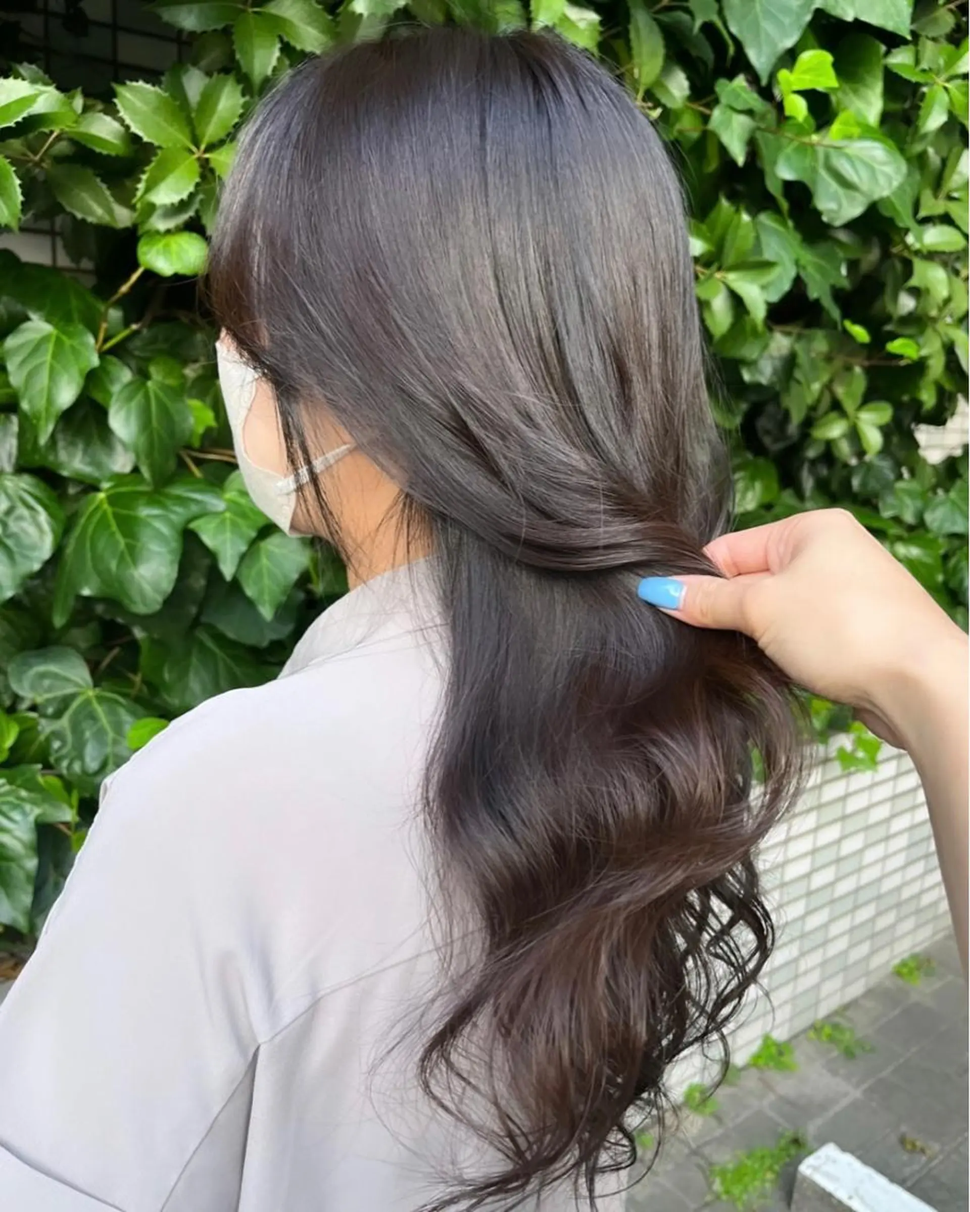 ロング カラー ダークグレー IMARI /のヘアスタイル