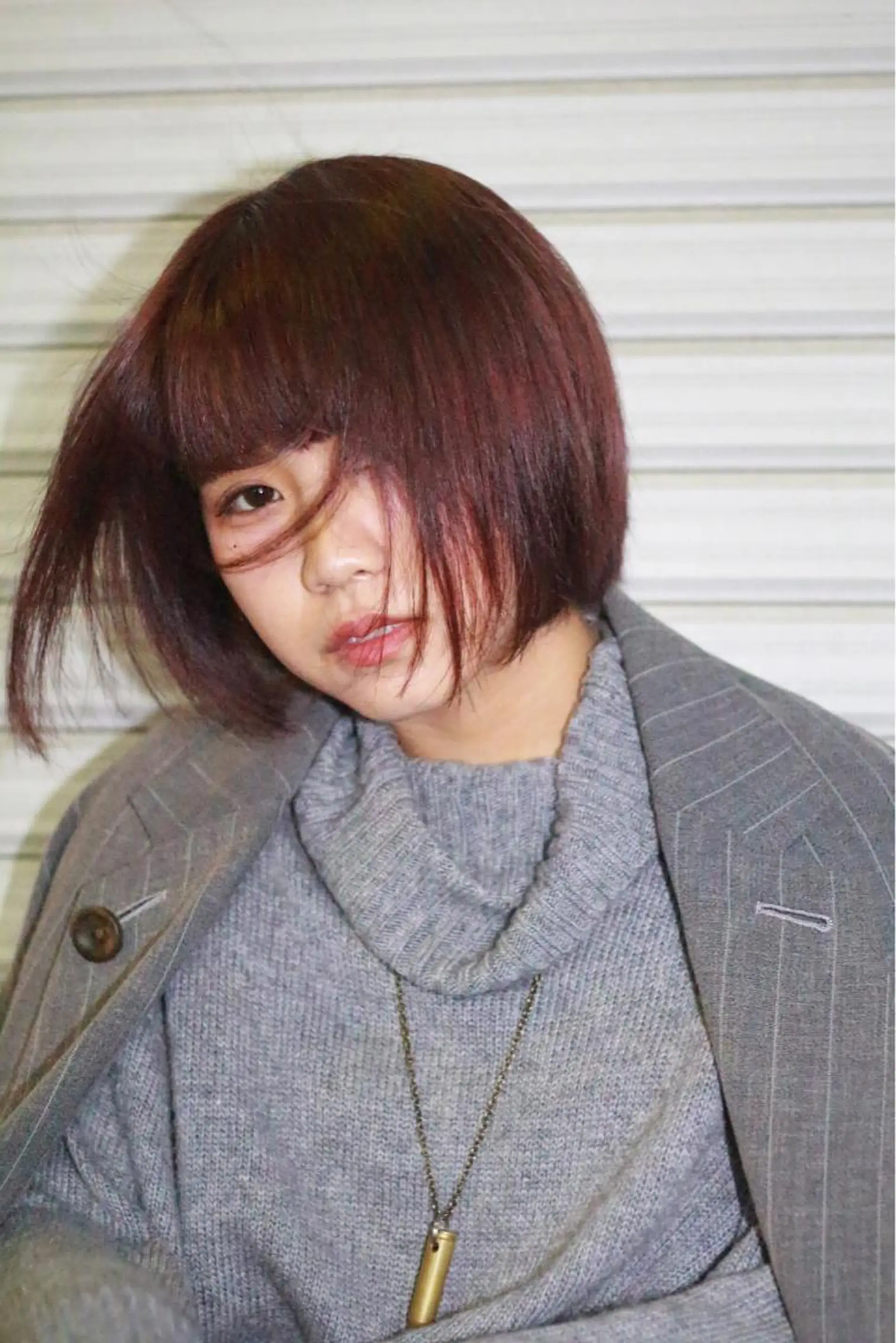 ショート カラー ヘアアレンジ ダブルカラー レッドカラー バイオレットカラー 遠藤悠大/メンズ縮毛 /メンズカットのヘアスタイル