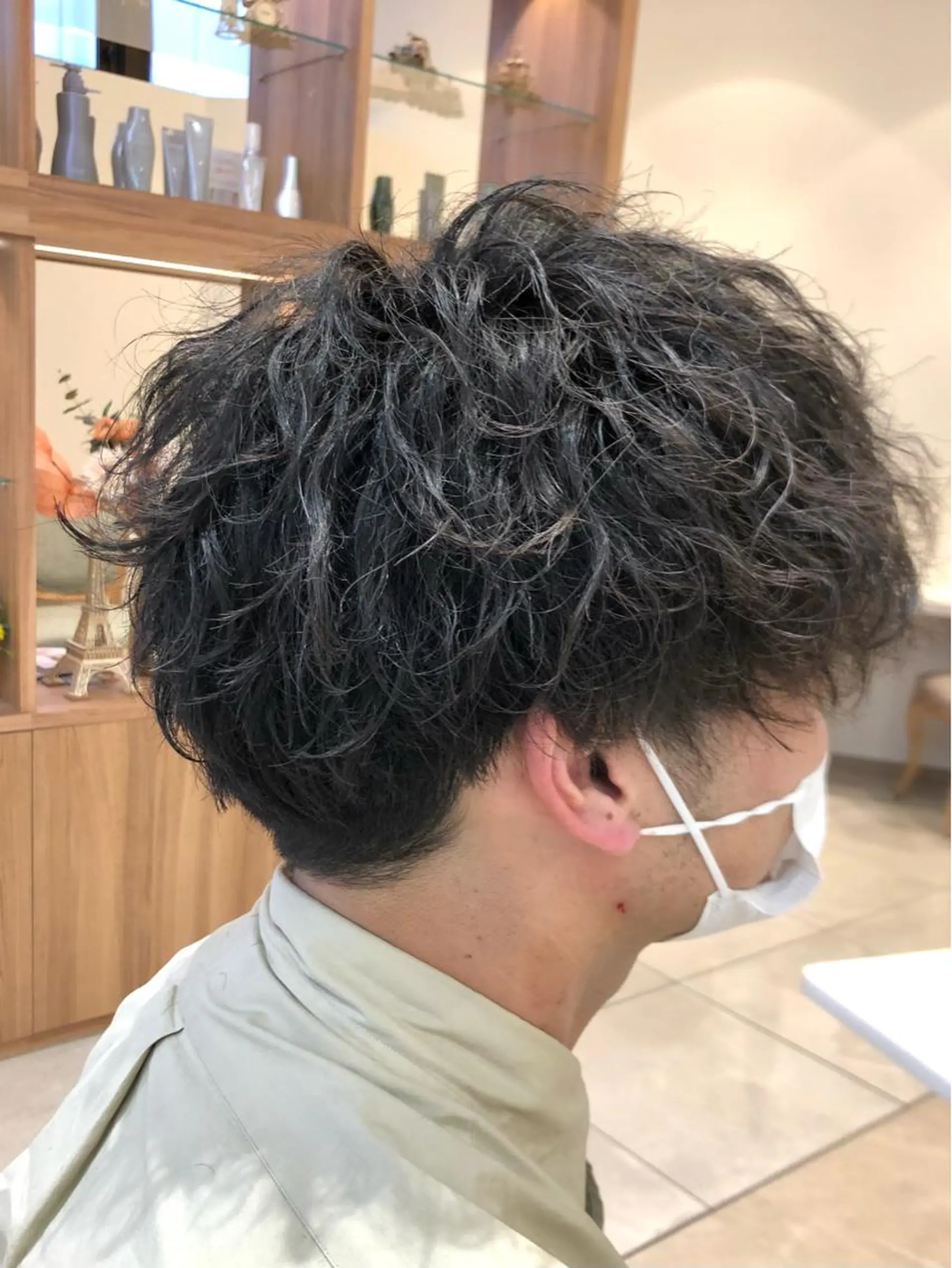 ショート パーマ メンズ カット パーマ ヘッドスパ 小林 優太　メンズパーマ✨のヘアスタイル