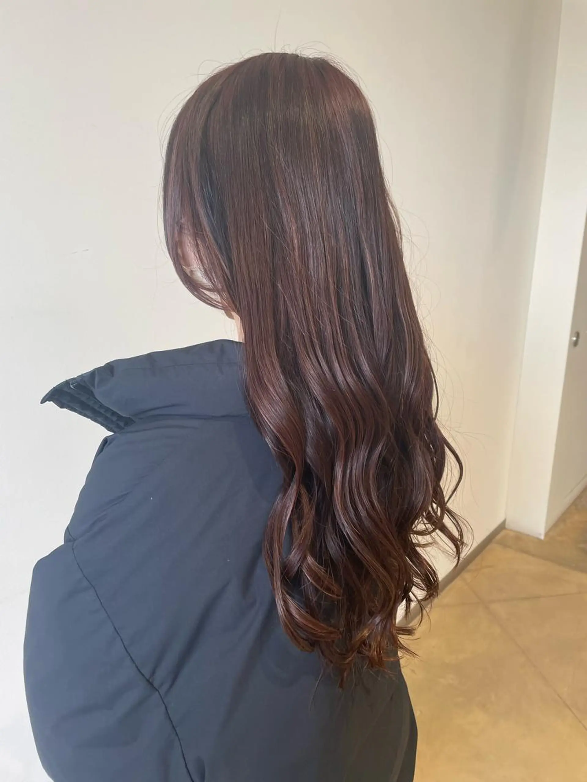 カラー ピンクカラー 中尾 唯音名のヘアスタイル