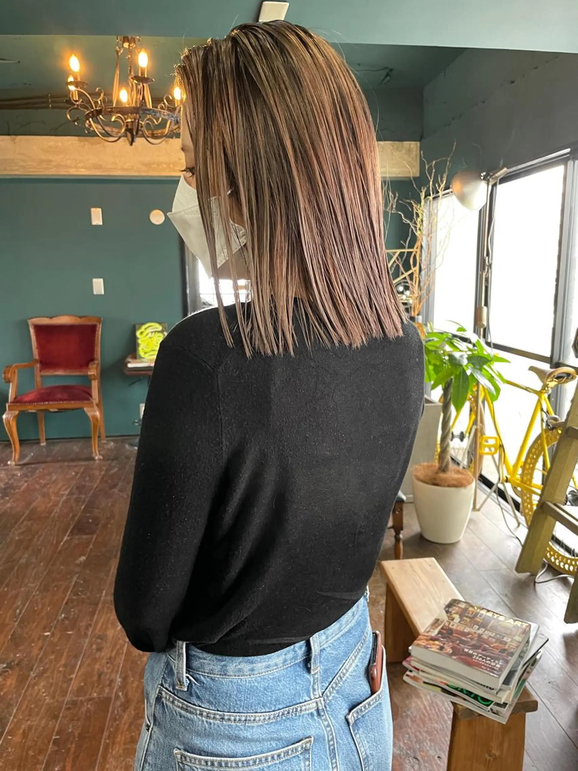 ミディアム カット ヘアカラー トリートメント vivre libre所属・vivre libreのヘアスタイル