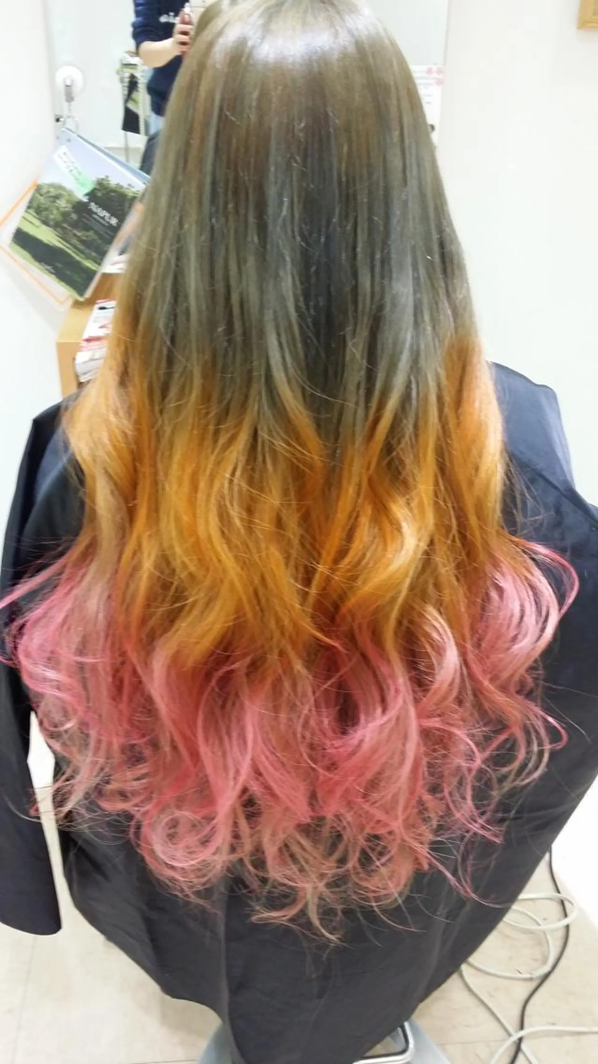 ロング カラー ヘアアレンジ きむえり/髪質改善 /セット/カラーのヘアスタイル