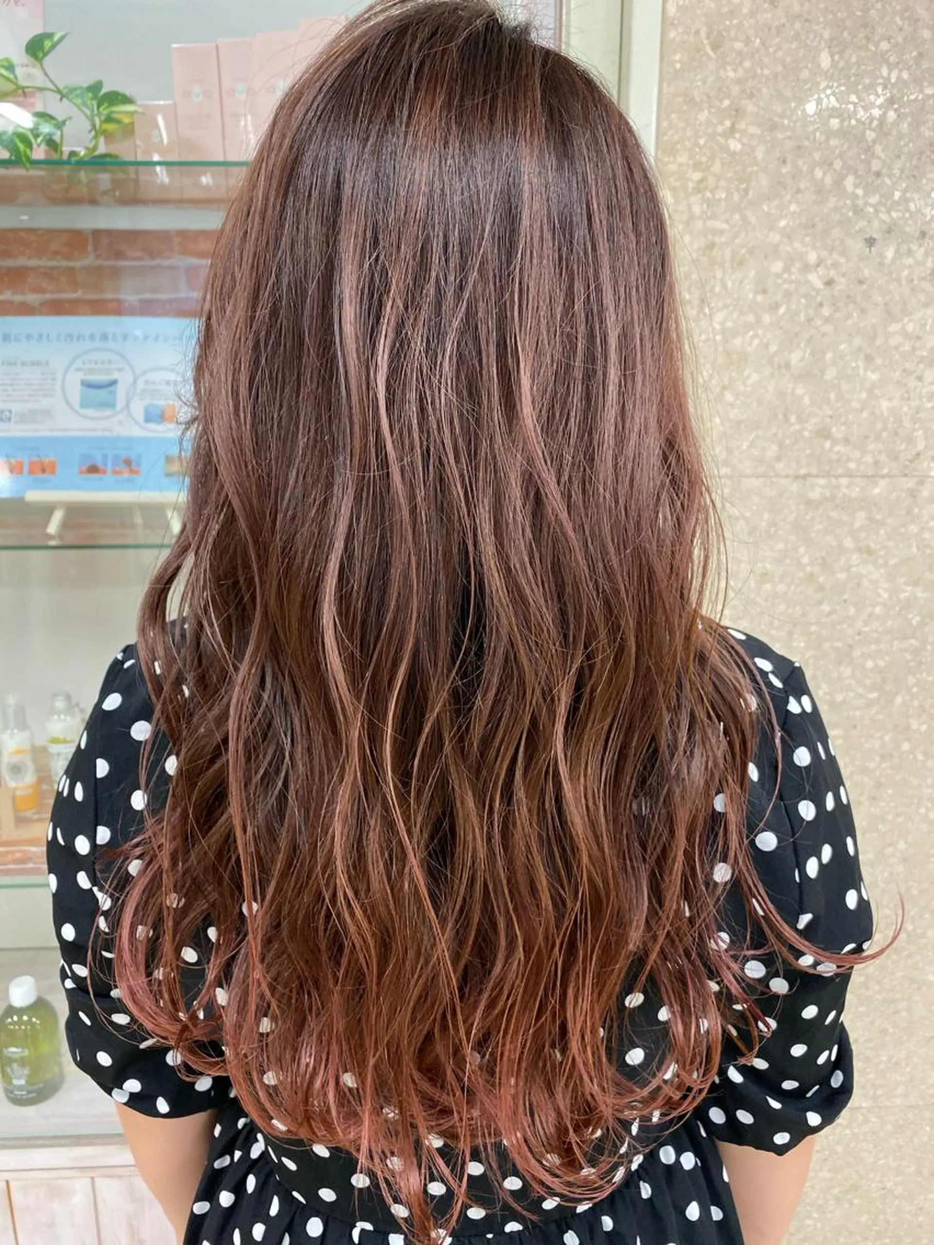 ミディアム カラー カット ヘアカラー トリートメント 菅村 勇亮のヘアスタイル