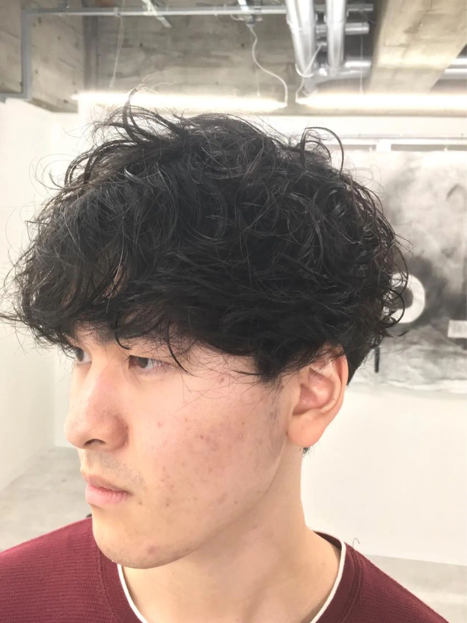 パーマ メンズ メンズパーマ メンズサロンLOSS所属・メンズサロン rootのヘアスタイル