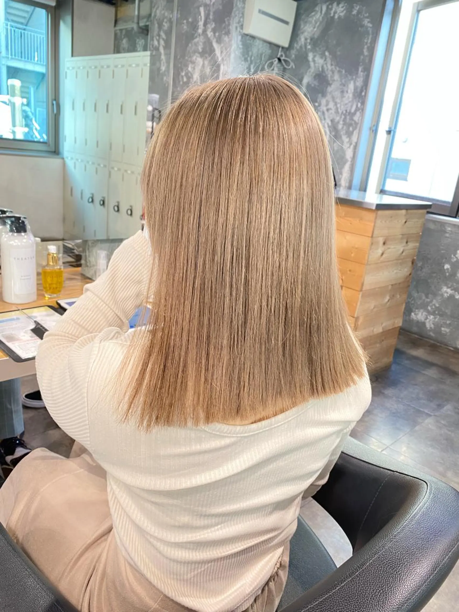 ミディアム カラー エフェクトブリーチ 🌟前澤啓太朗のヘアスタイル